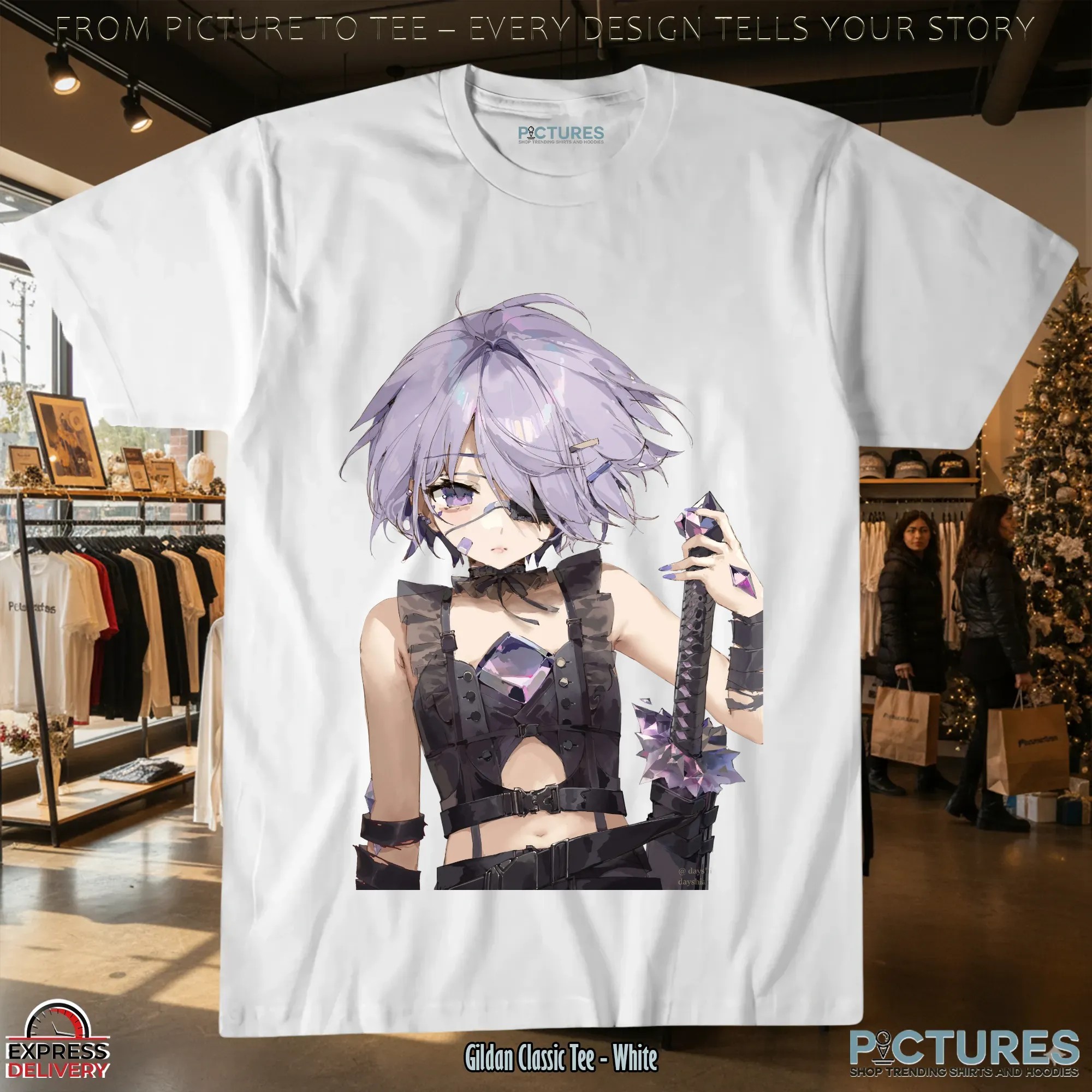 Koseki Bijou Hololive English Advent Anime VTuber Crystal Warrior T Shirt