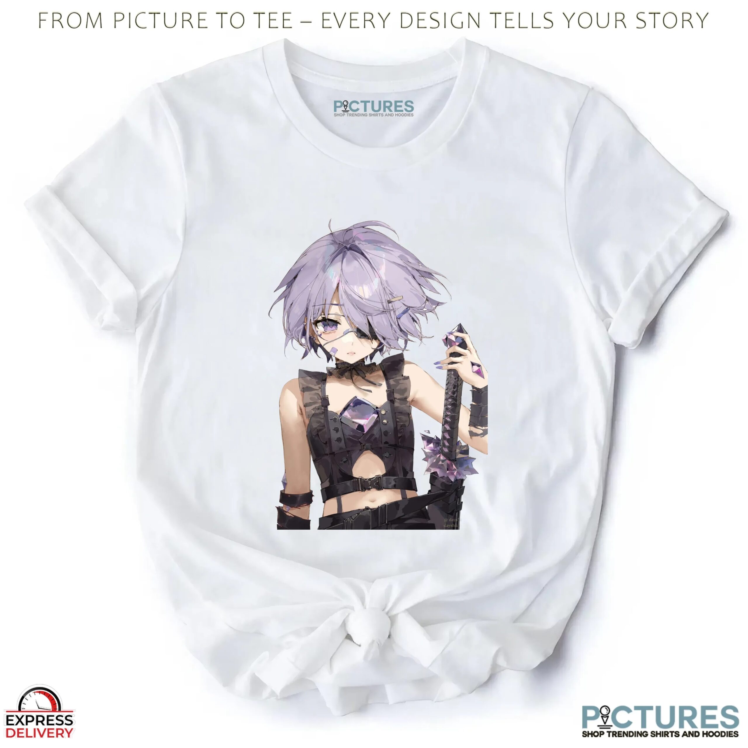 Koseki Bijou Hololive English Advent Anime VTuber Crystal Warrior T Shirt