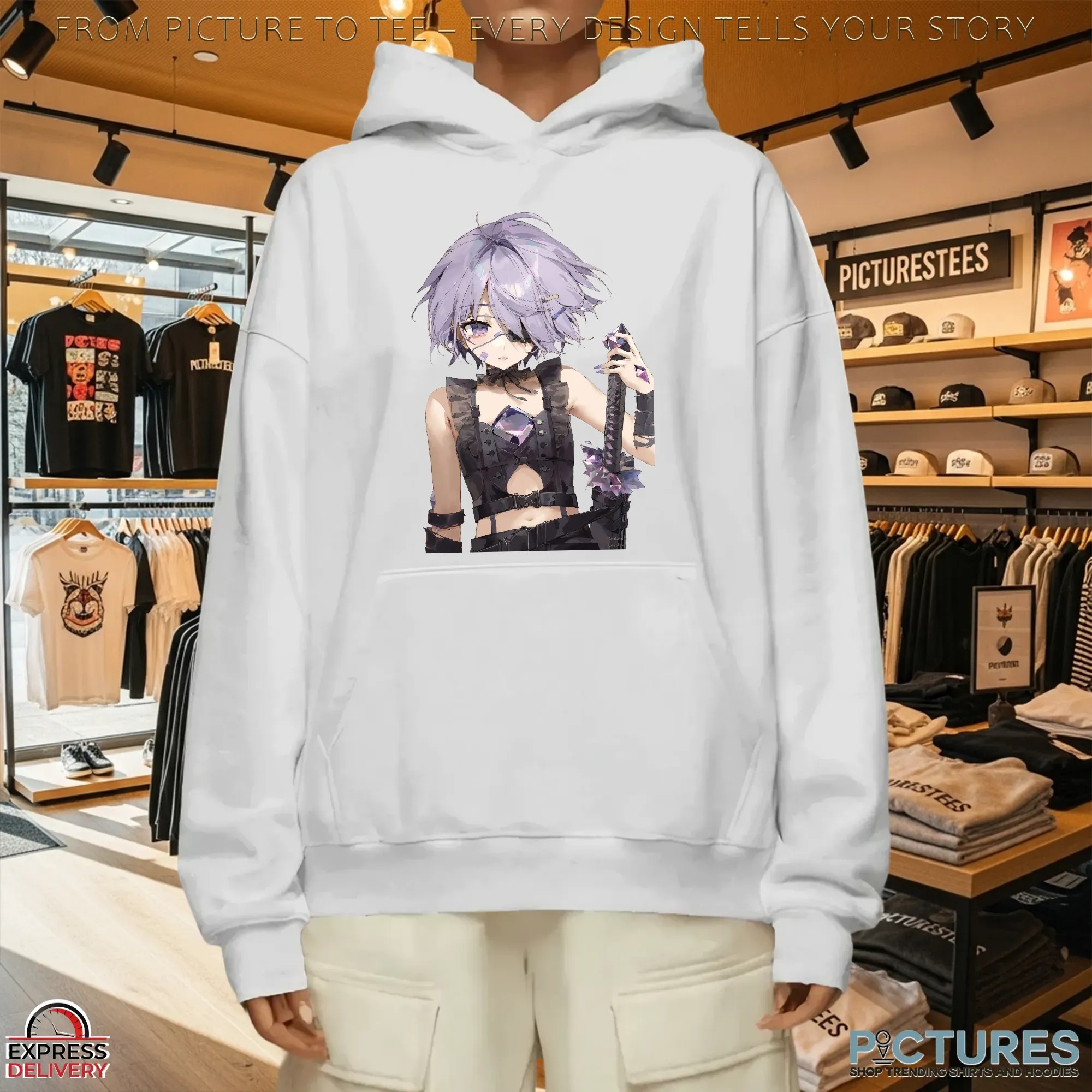 Koseki Bijou Hololive English Advent Anime VTuber Crystal Warrior T Shirt