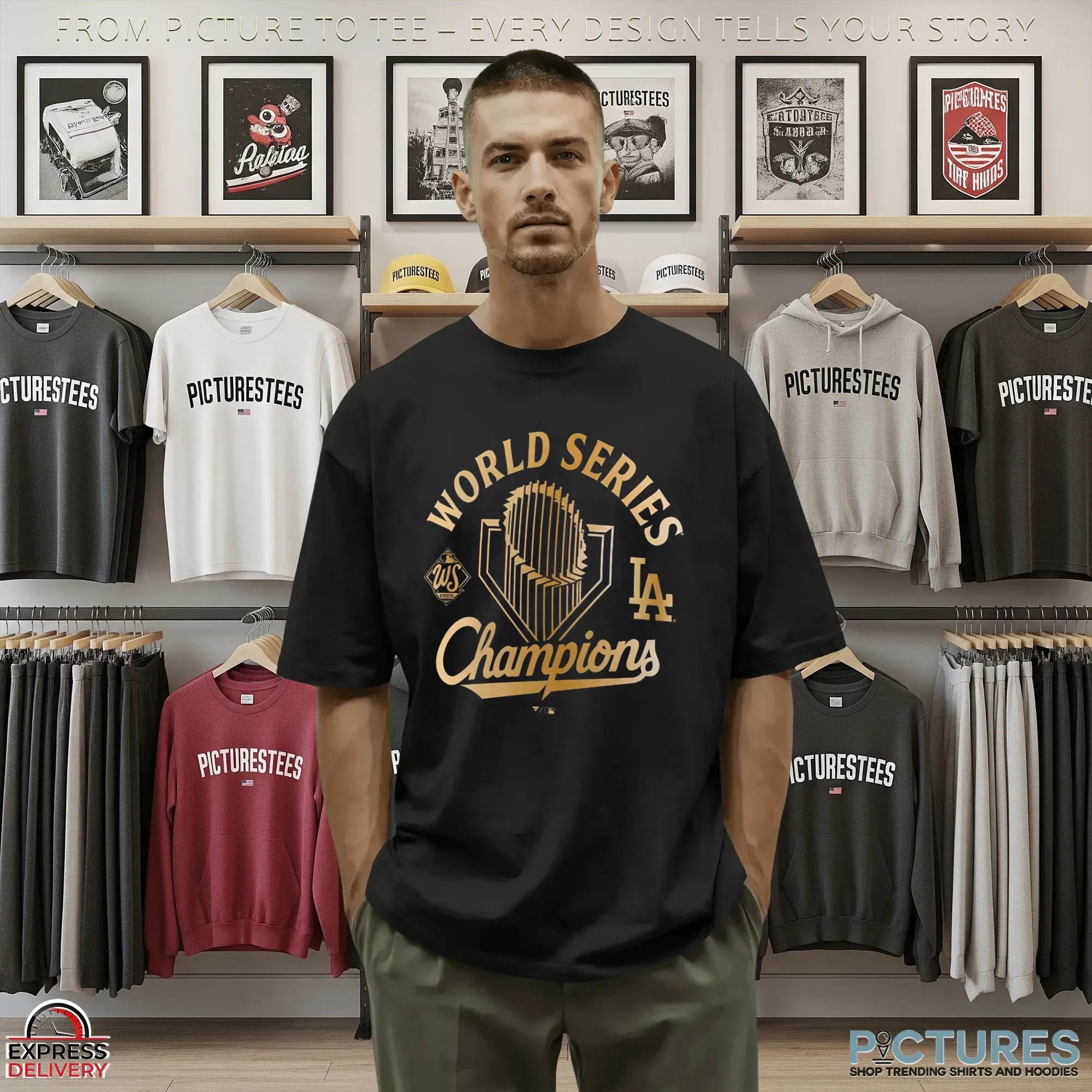 LA Dodgers 2025 World Series Champions Celebration T Shirt