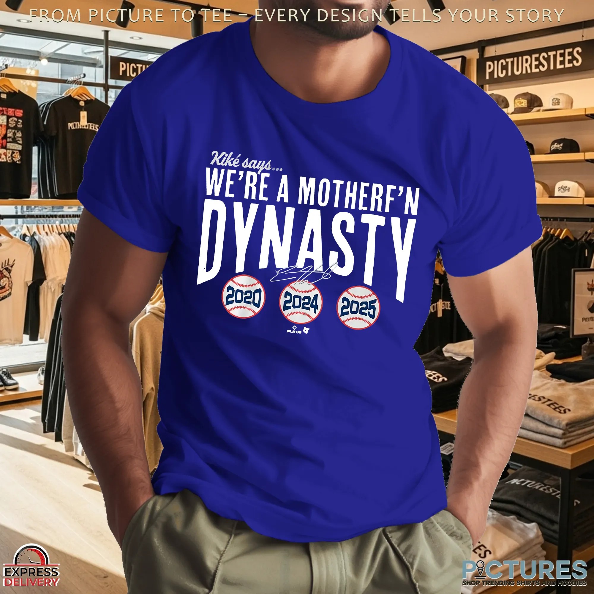 LA Dodgers Kiké Hernandez We're a Mother F'n Dynasty 2020 2024 2025 Signature T Shirt