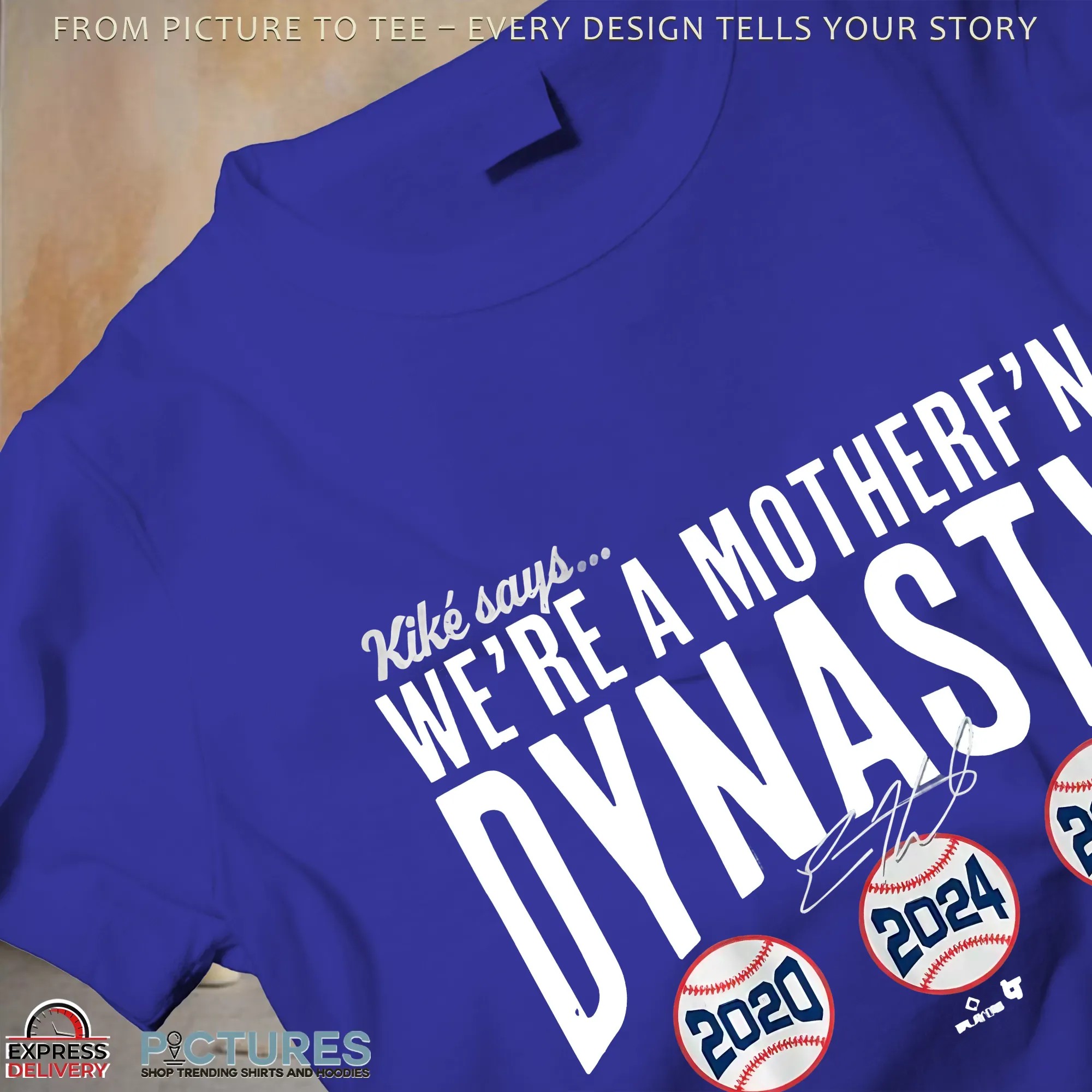 LA Dodgers Kiké Hernandez We're a Mother F'n Dynasty 2020 2024 2025 Signature T Shirt