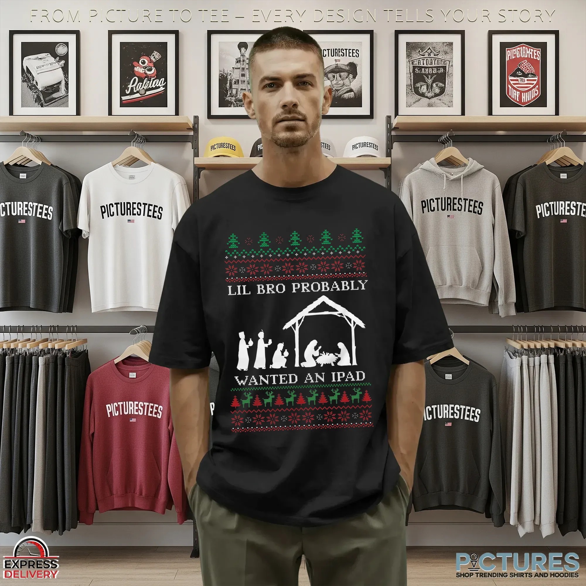 Lil Bro Probably Wanted An Ipad Ugly Christmas T Shirt