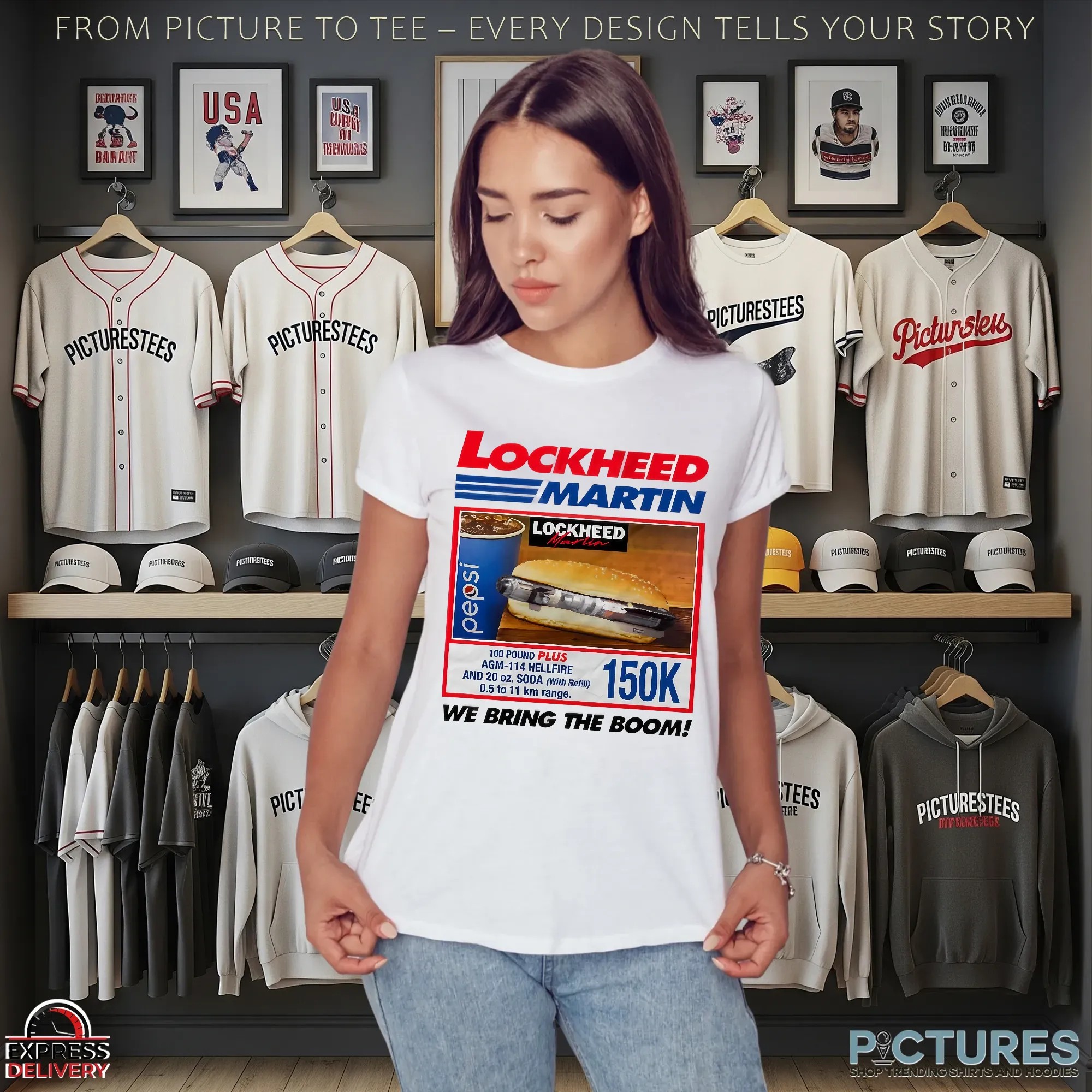 Lockheed Martin We Bring The Boom Hotdog Parody T Shirt Lockheed Martin We Bring The Boom Hotdog Parody T Shirt
