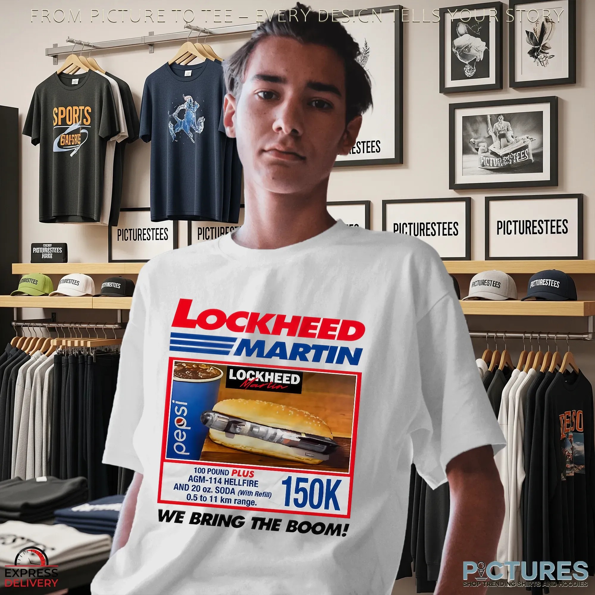 Lockheed Martin We Bring The Boom Hotdog Parody T Shirt Lockheed Martin We Bring The Boom Hotdog Parody T Shirt