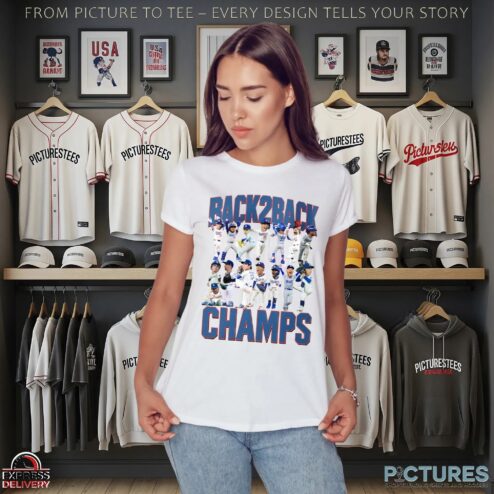 Los Angeles Dodgers 2025 Back2back 2024 & 2025 World Series Champions Celebration T Shirt