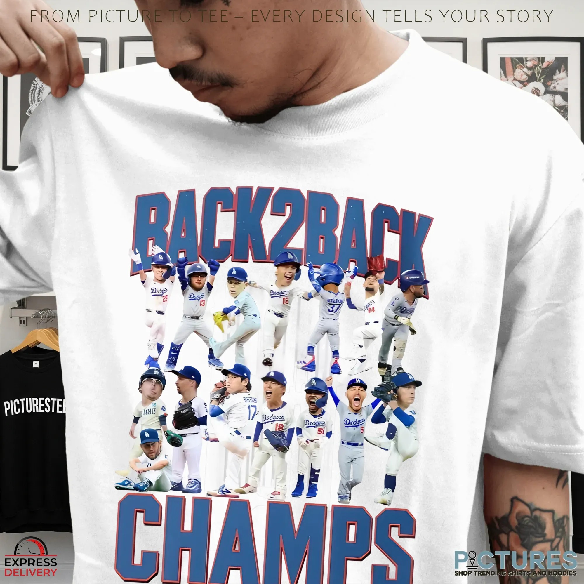 Los Angeles Dodgers 2025 Back2back 2024 & 2025 World Series Champions Celebration T Shirt Los Angeles Dodgers 2025 Back2back 2024 & 2025 World Series Champions Celebration T Shirt