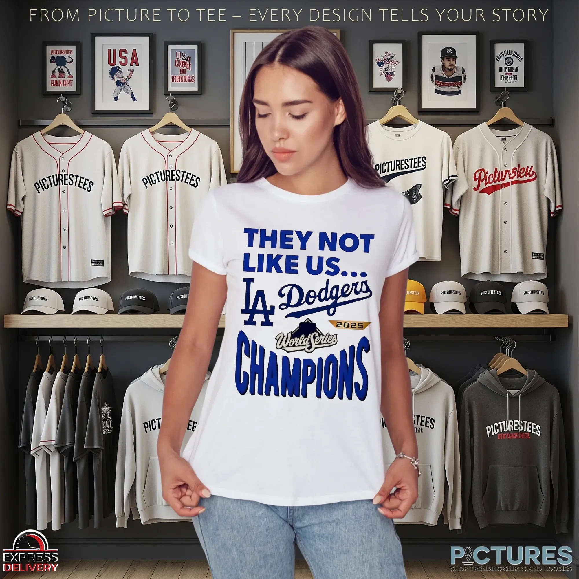 Los Angeles Dodgers 2025 World Series Champions They Not Like Us T Shirt