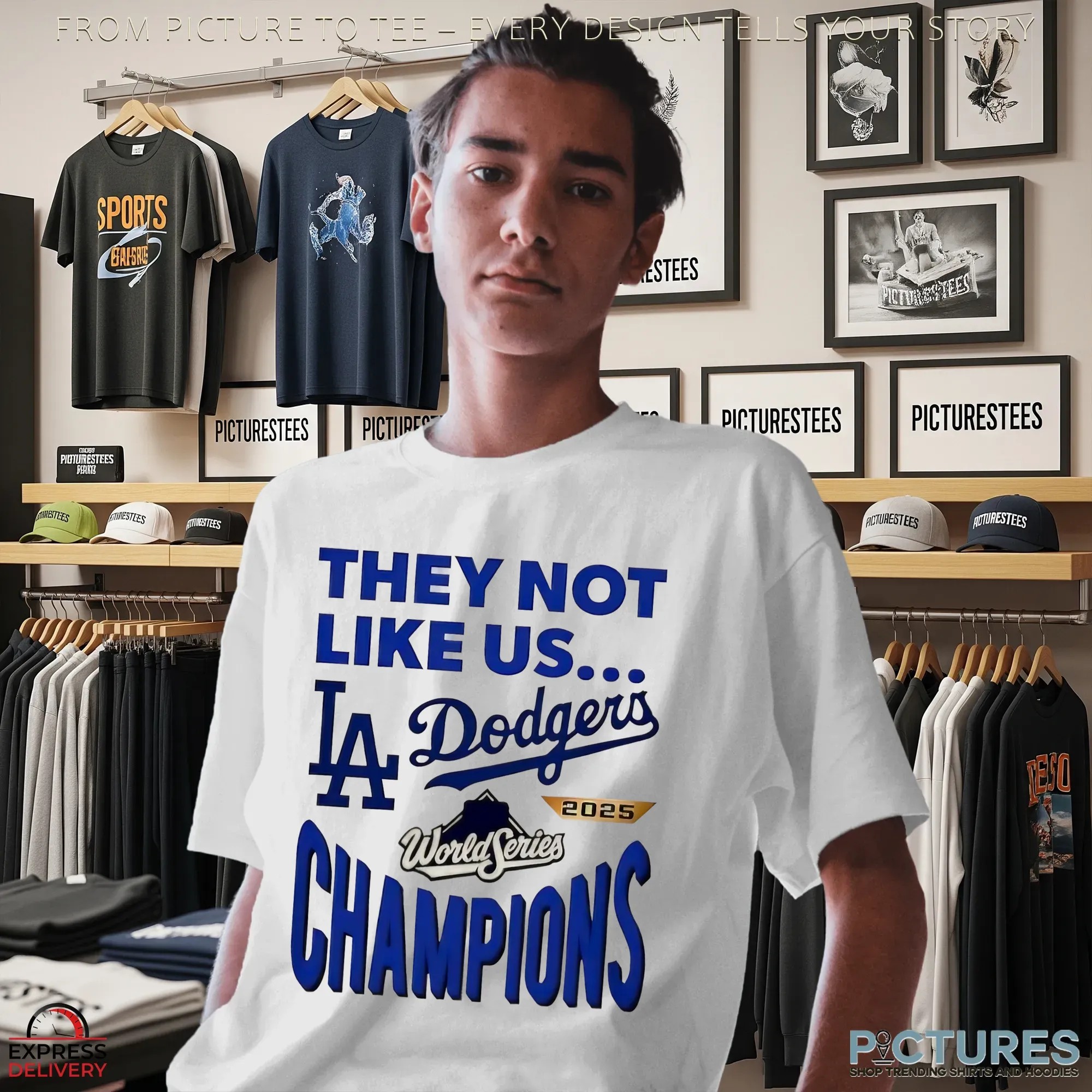 Los Angeles Dodgers 2025 World Series Champions They Not Like Us T Shirt