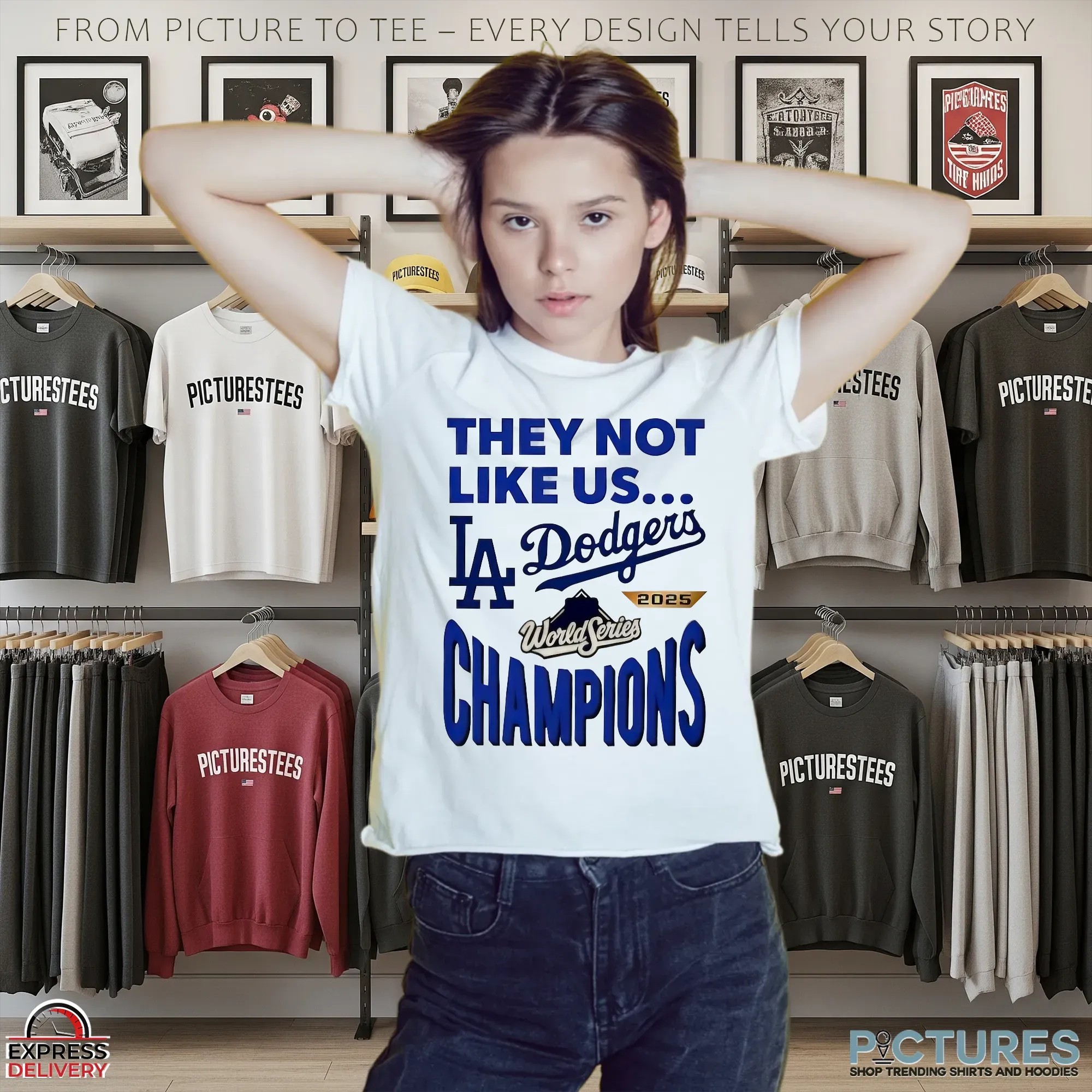 Los Angeles Dodgers 2025 World Series Champions They Not Like Us T Shirt