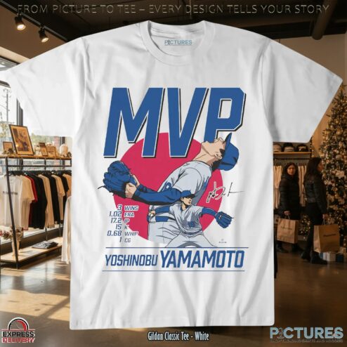 Los Angeles Dodgers Baseball Yoshinobu Yamamoto Series MVP T Shirt