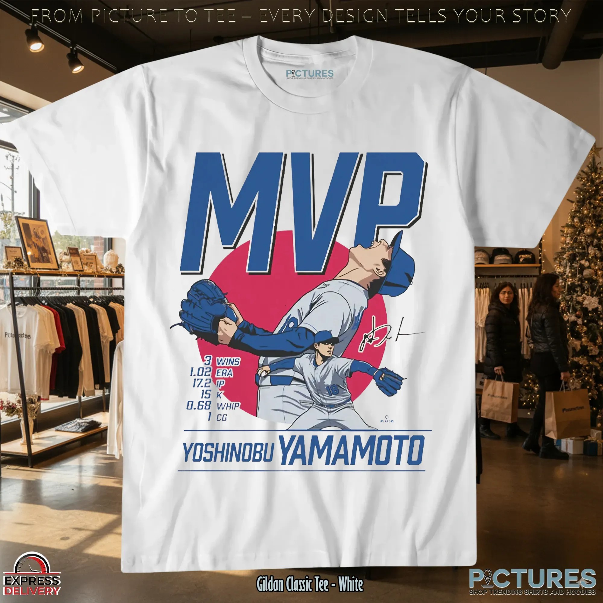 Los Angeles Dodgers Baseball Yoshinobu Yamamoto Series MVP T Shirt