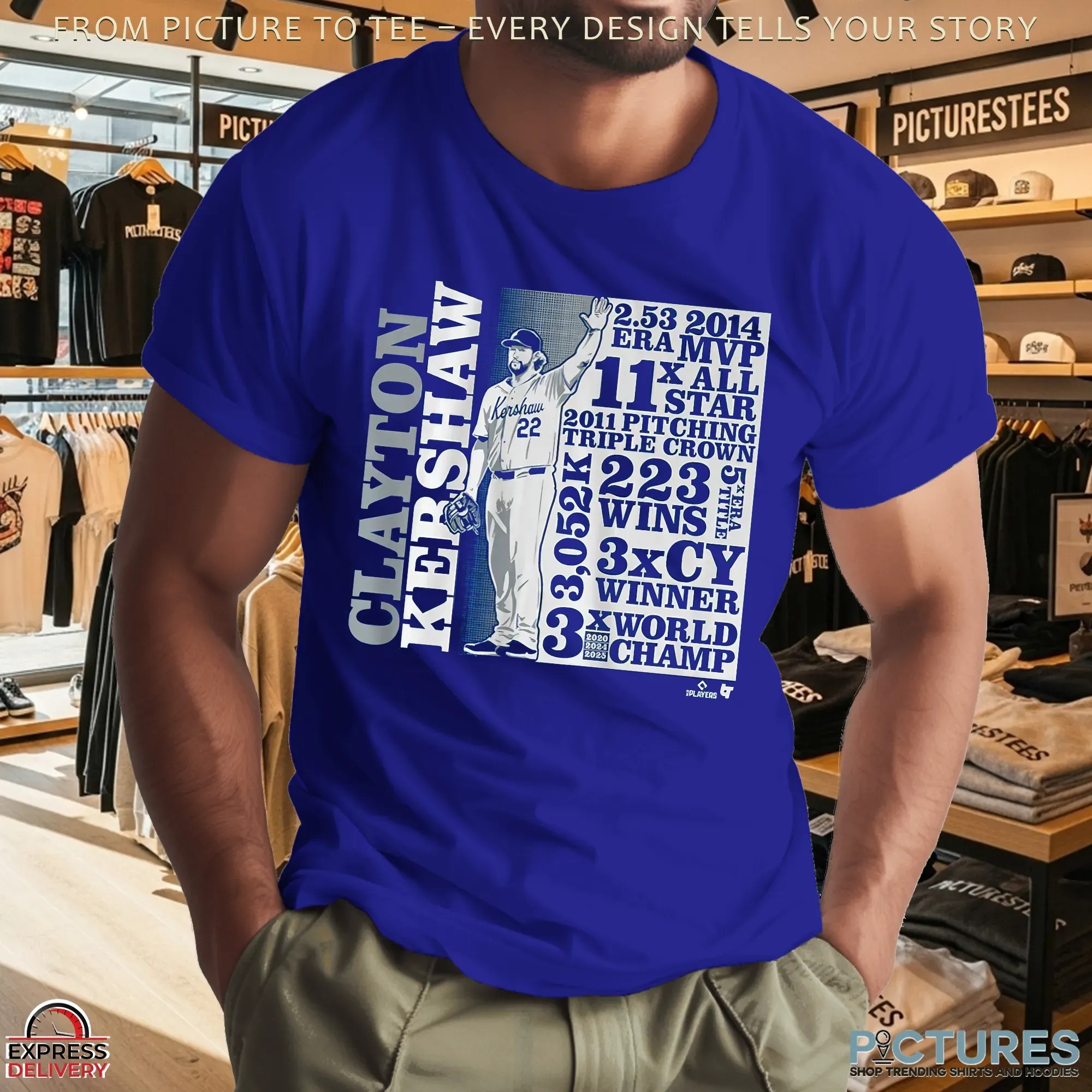 Los Angeles Dodgers Clayton Kershaw GOAT List T Shirt
