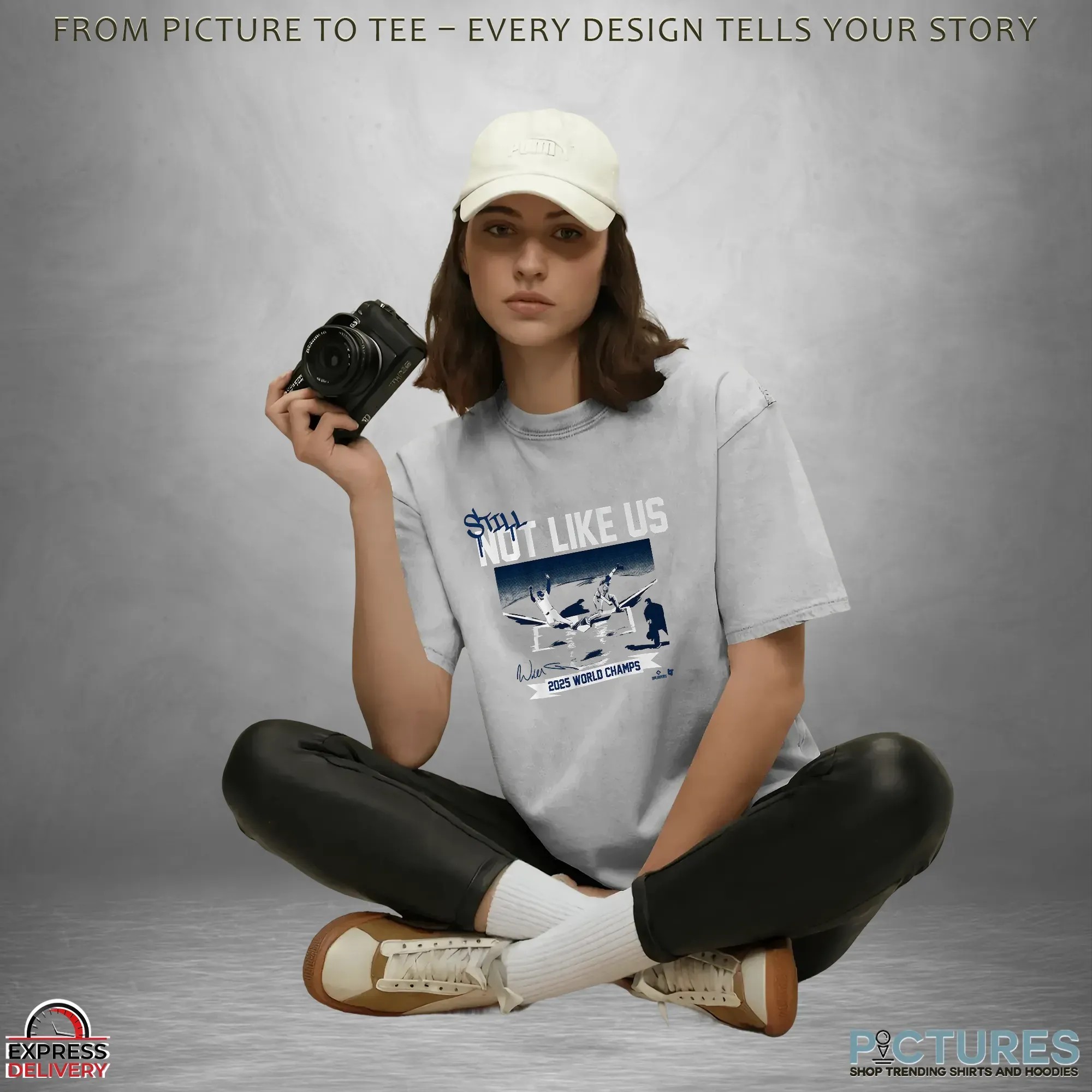 Los Angeles Dodgers Still Not Like Us 2025 World Champions Signature T Shirt