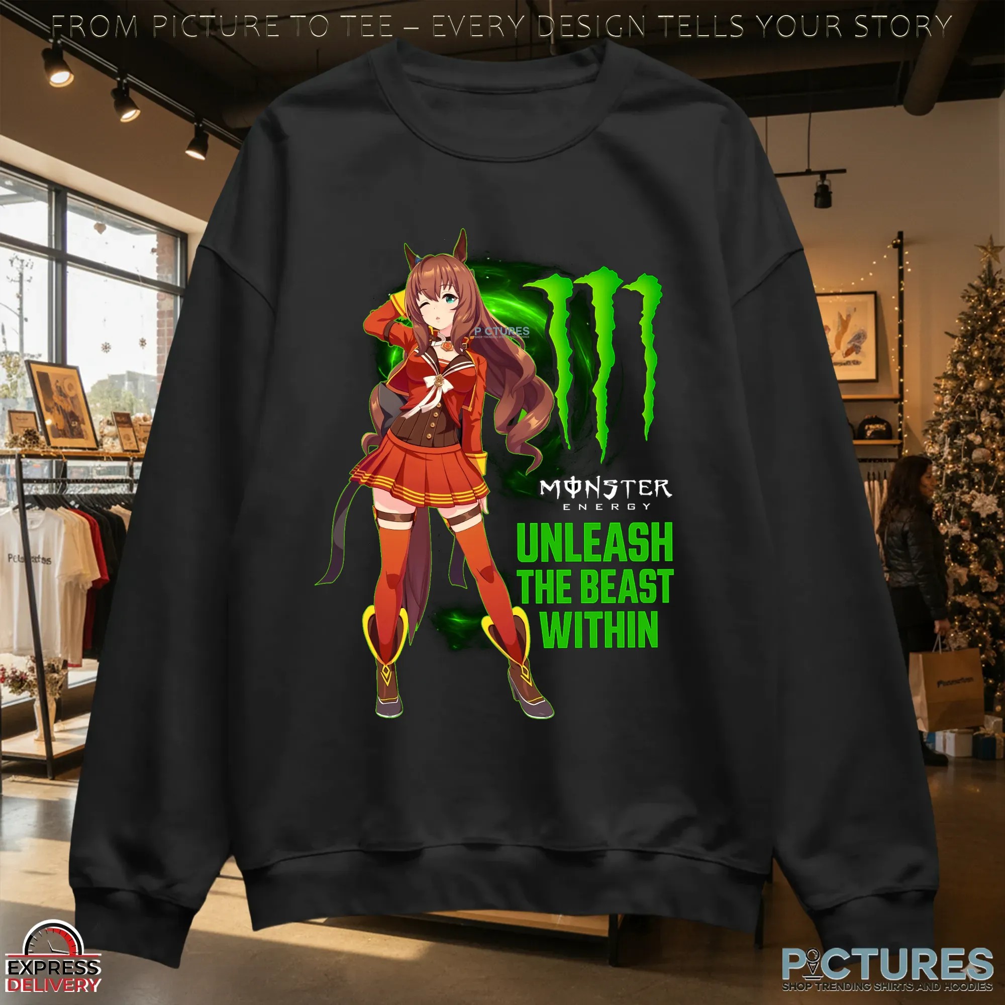 Maruzensky Umamusume Monster Energy Unleash The Beast Within Crossover T Shirt