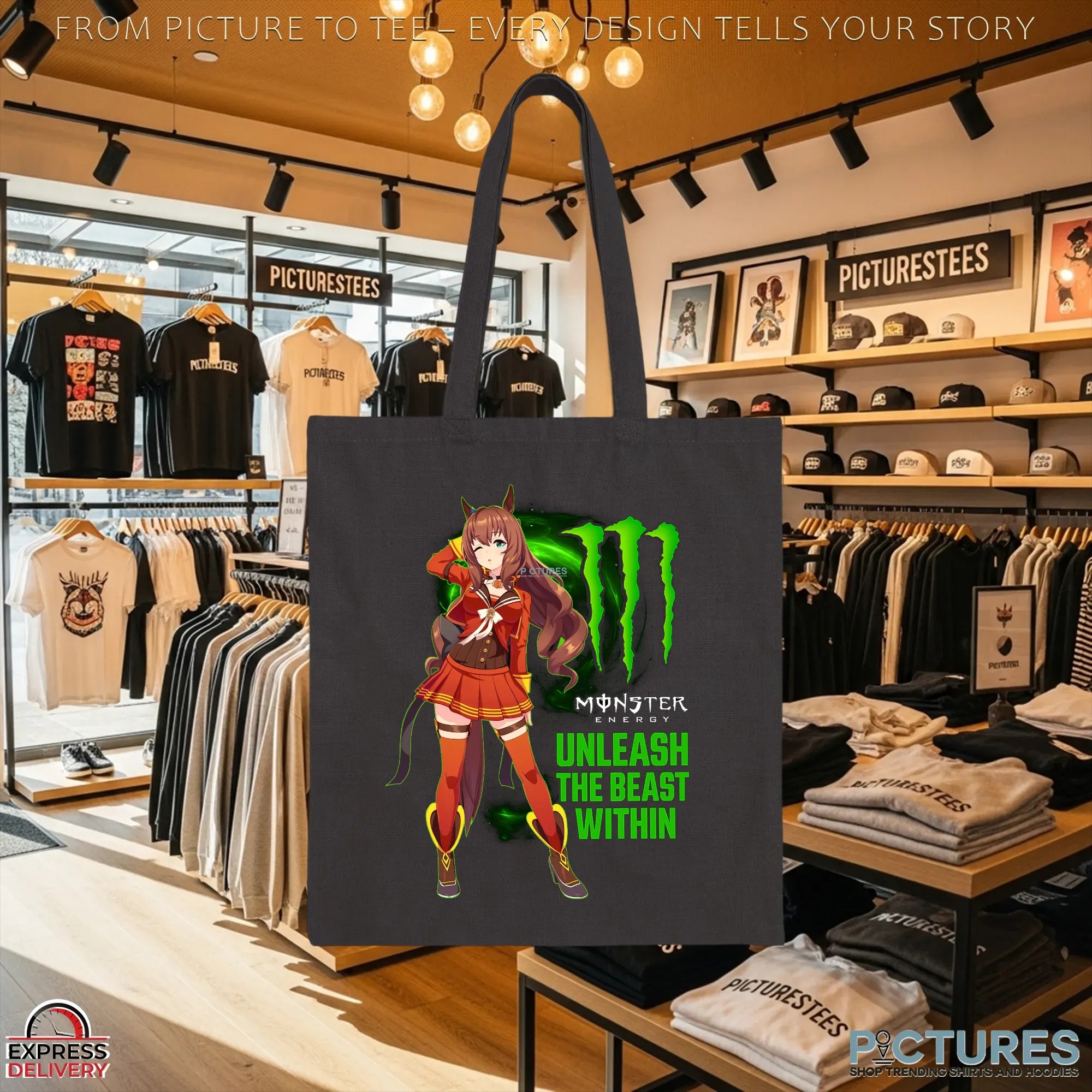 Maruzensky Umamusume Monster Energy Unleash The Beast Within Crossover T Shirt