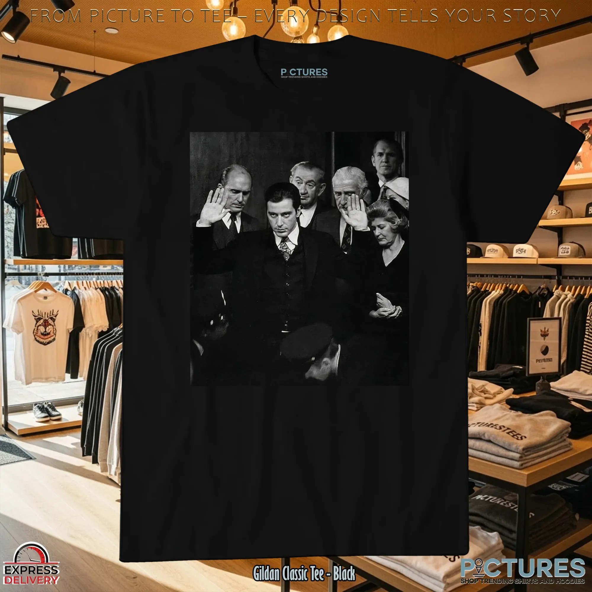 Michael Corleone The Godfather Iconic Scene T Shirt