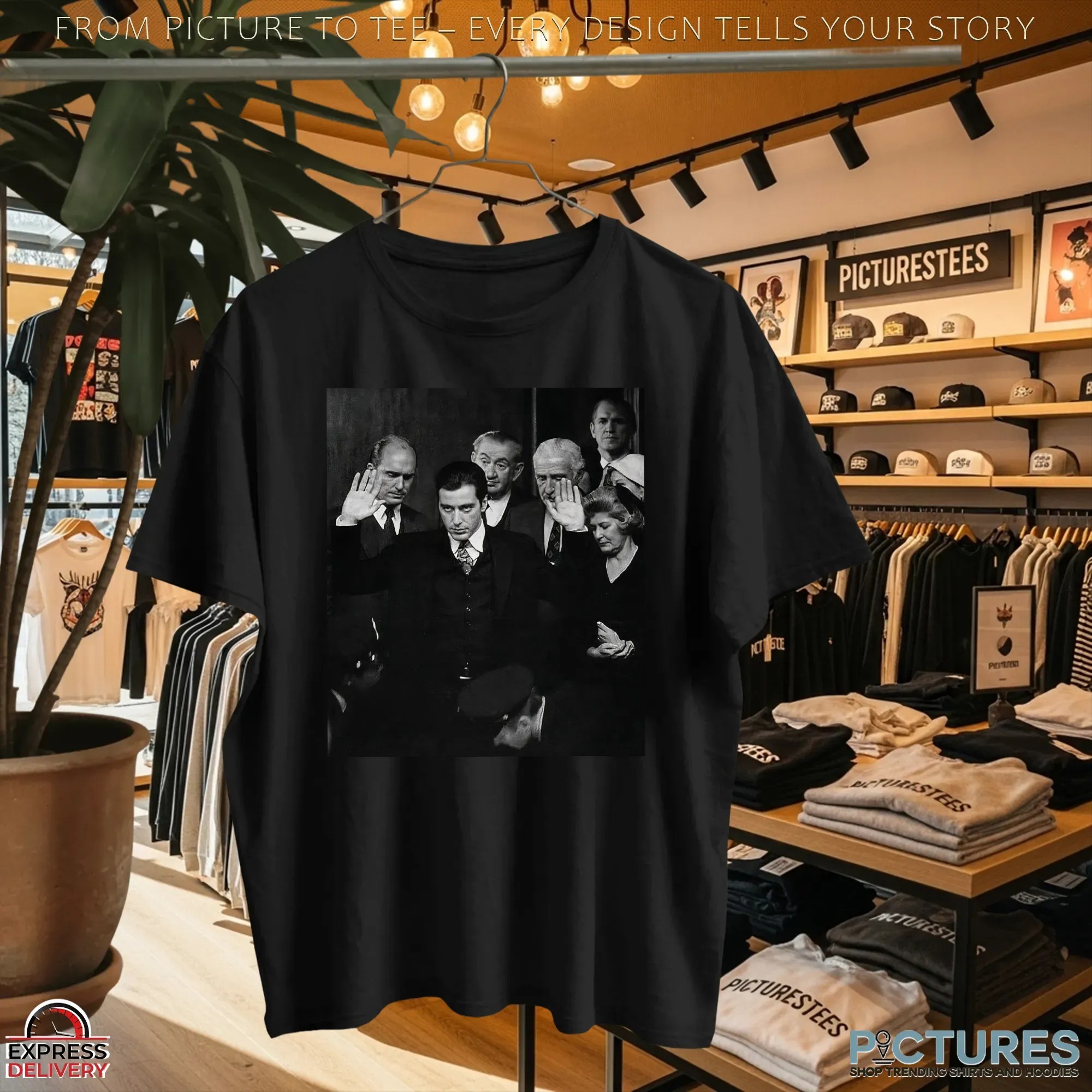 Michael Corleone The Godfather Iconic Scene T Shirt