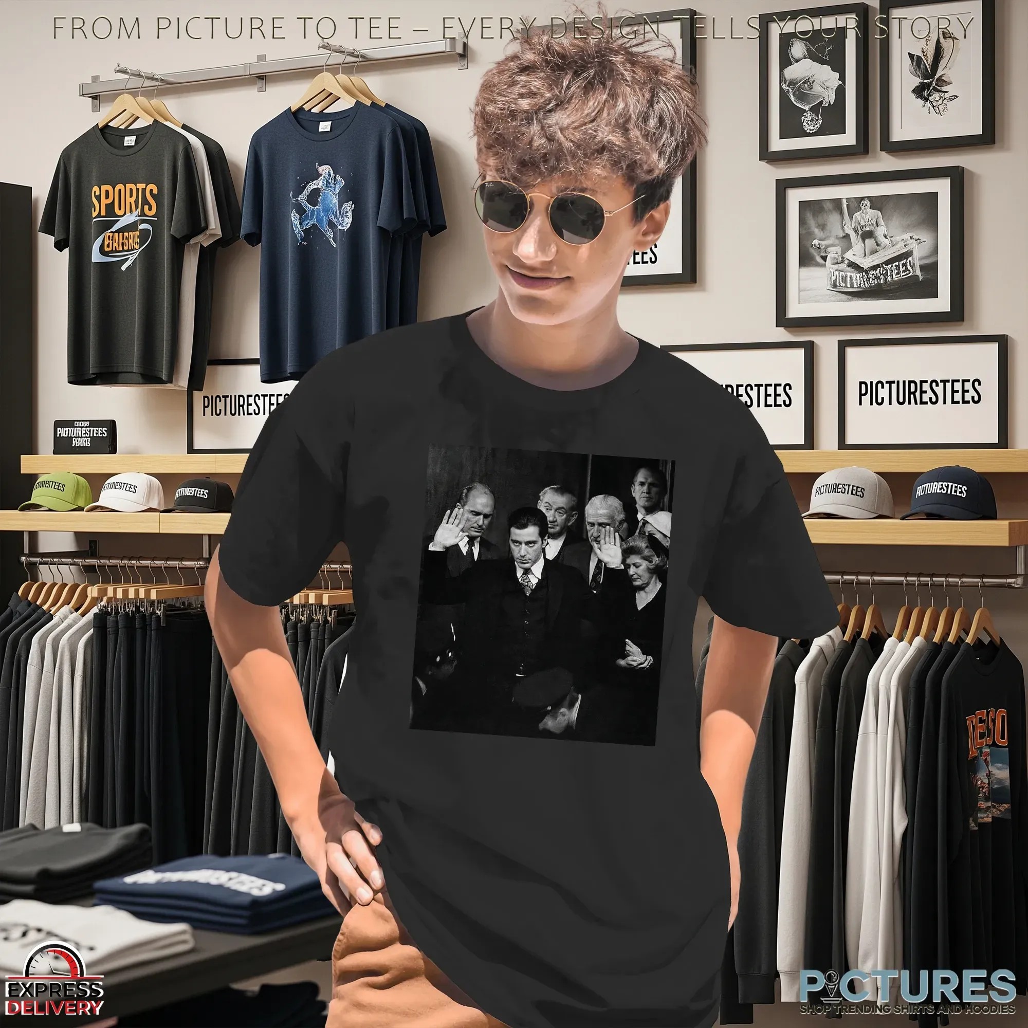Michael Corleone The Godfather Iconic Scene T Shirt