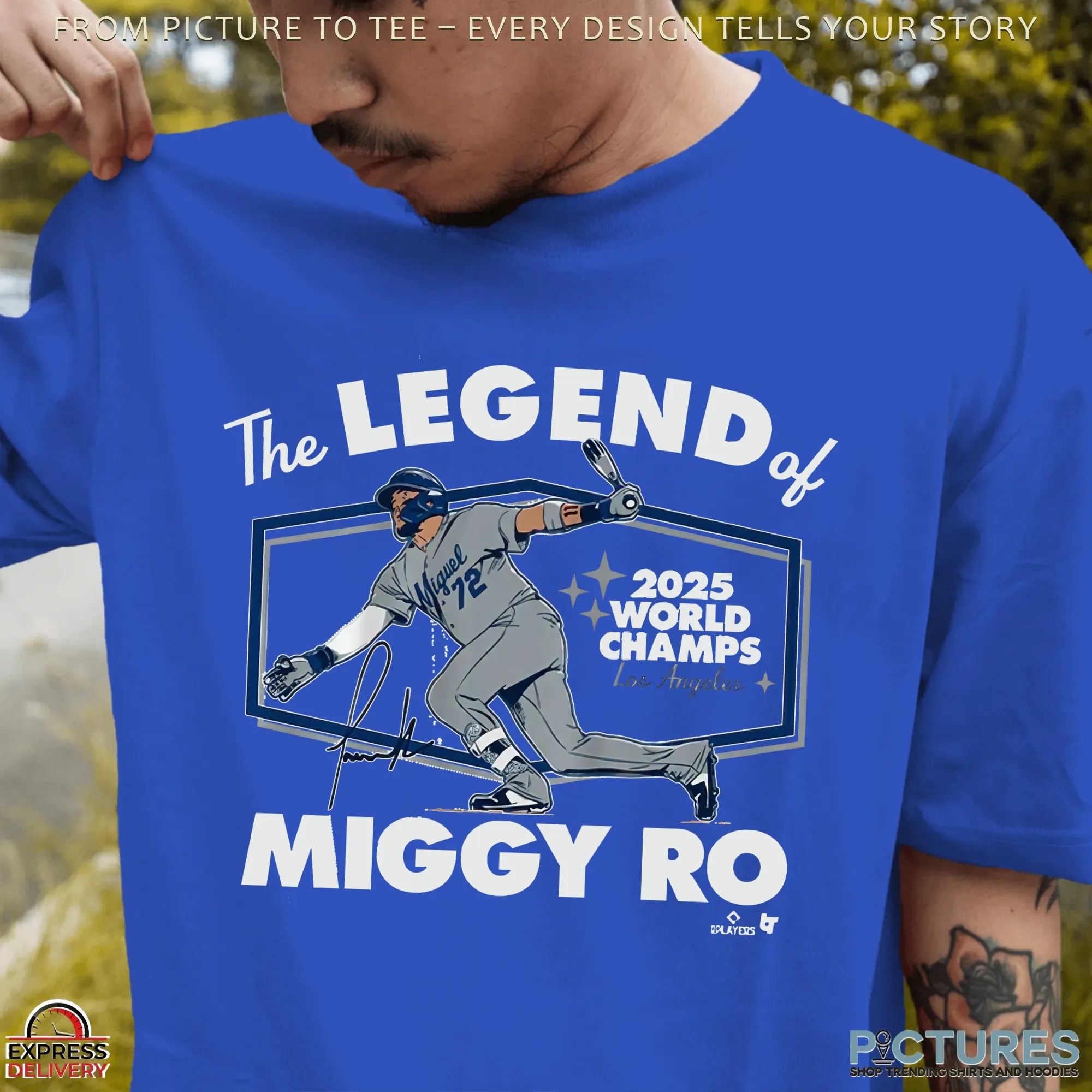 Miguel Rojas The Legend Of Miggy Ro 2025 World Series Champions LA Dodgers T Shirt