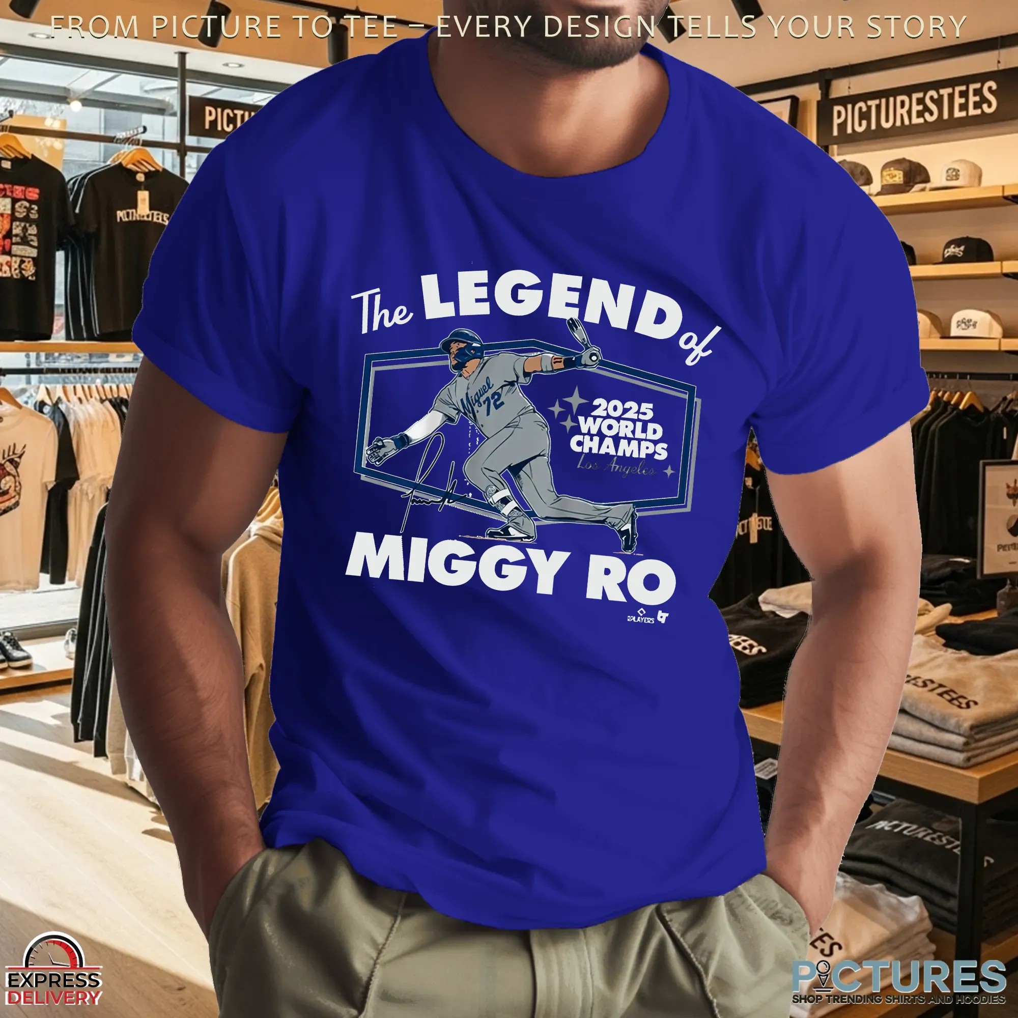 Miguel Rojas The Legend Of Miggy Ro 2025 World Series Champions LA Dodgers T Shirt