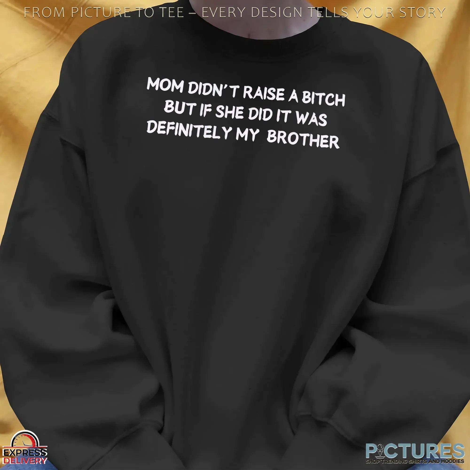 Mom Didn't Raise A Bitch But If She Did It Was Definitely My Brother Meme T Shirt