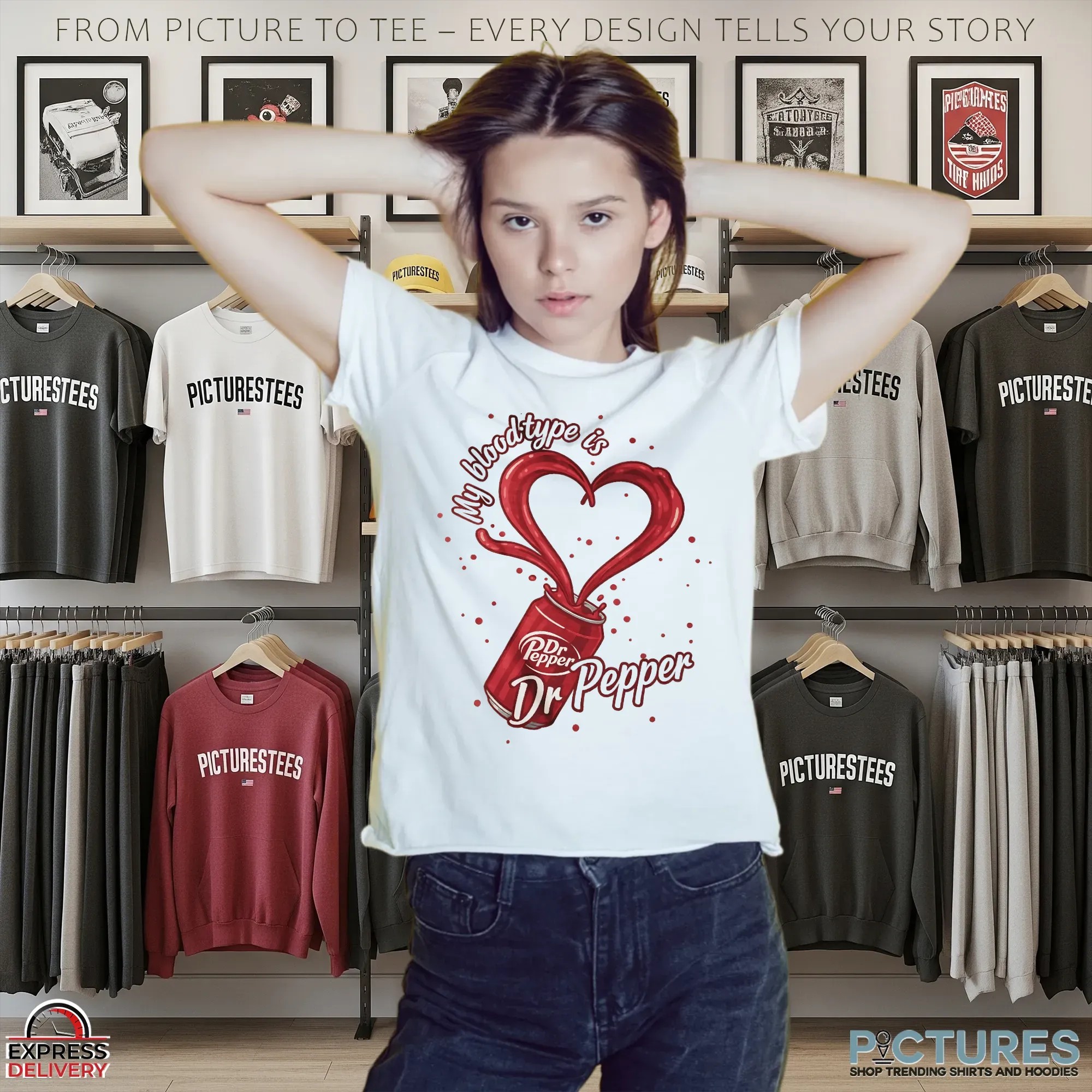My Blood Type Is Dr Pepper Soda Lover T Shirt