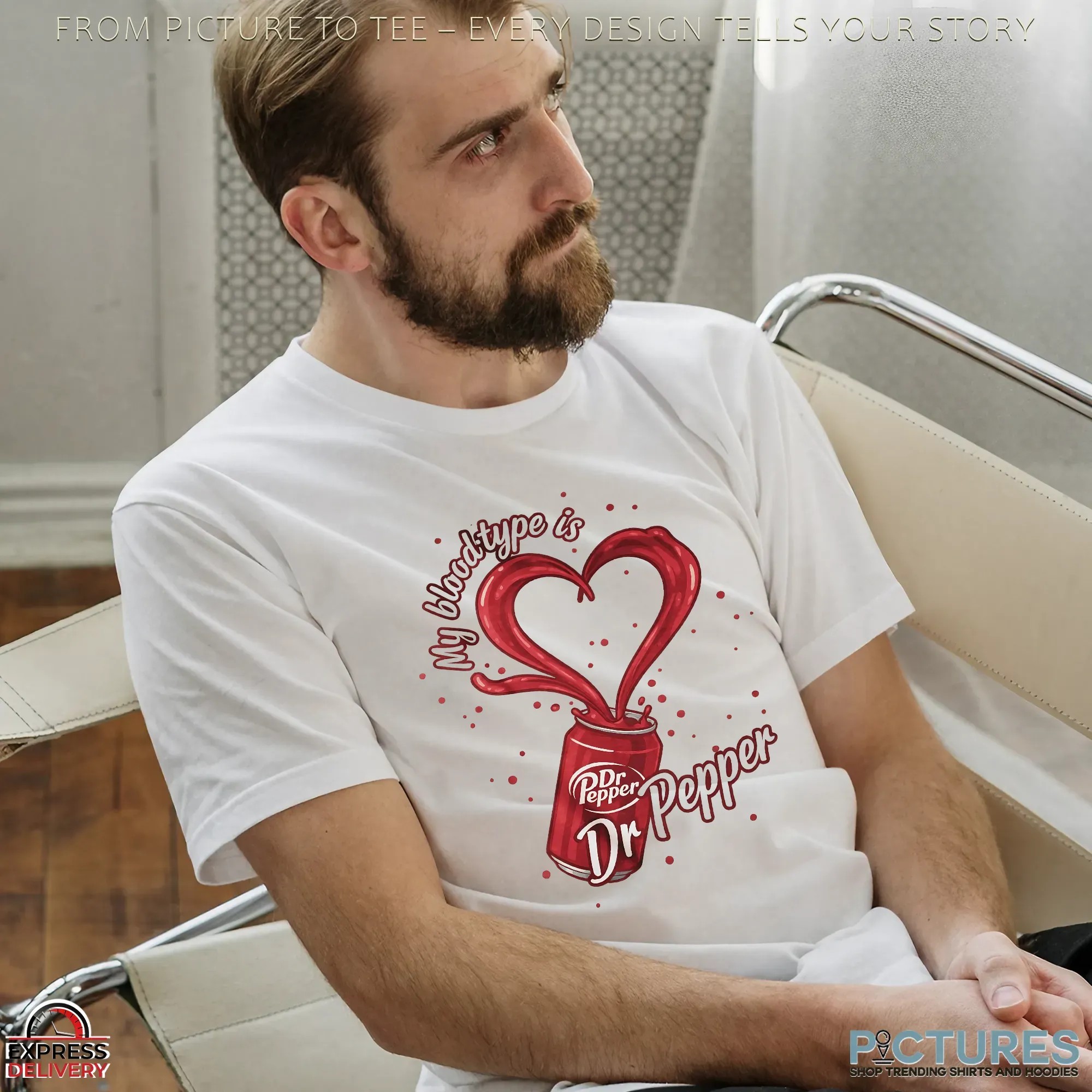My Blood Type Is Dr Pepper Soda Lover T Shirt