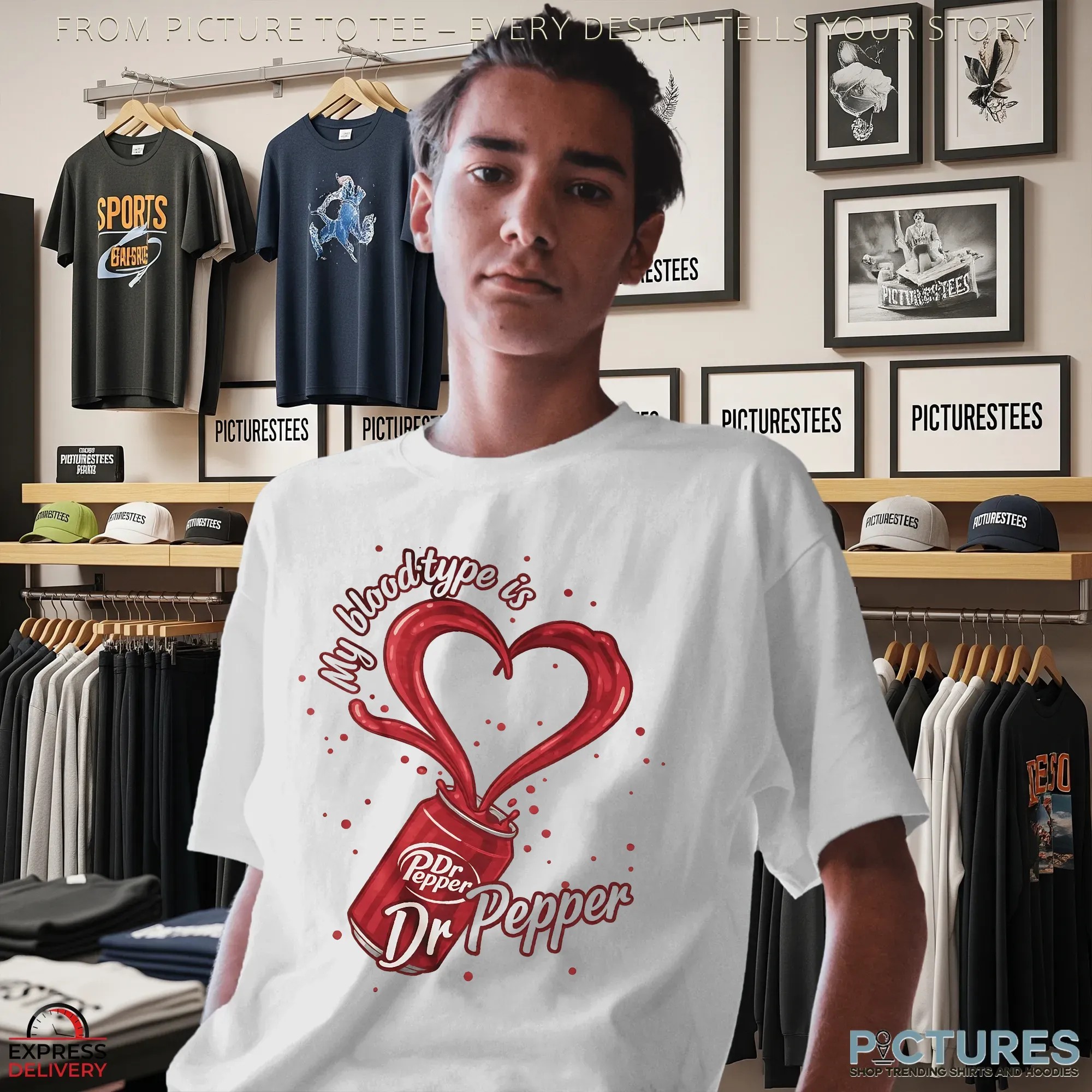 My Blood Type Is Dr Pepper Soda Lover T Shirt