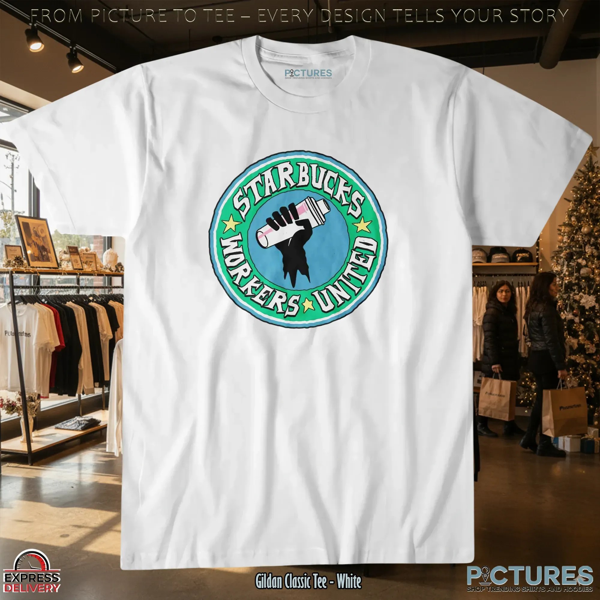 Never Cross A Picket Line Starbucks Workers United T Shirt