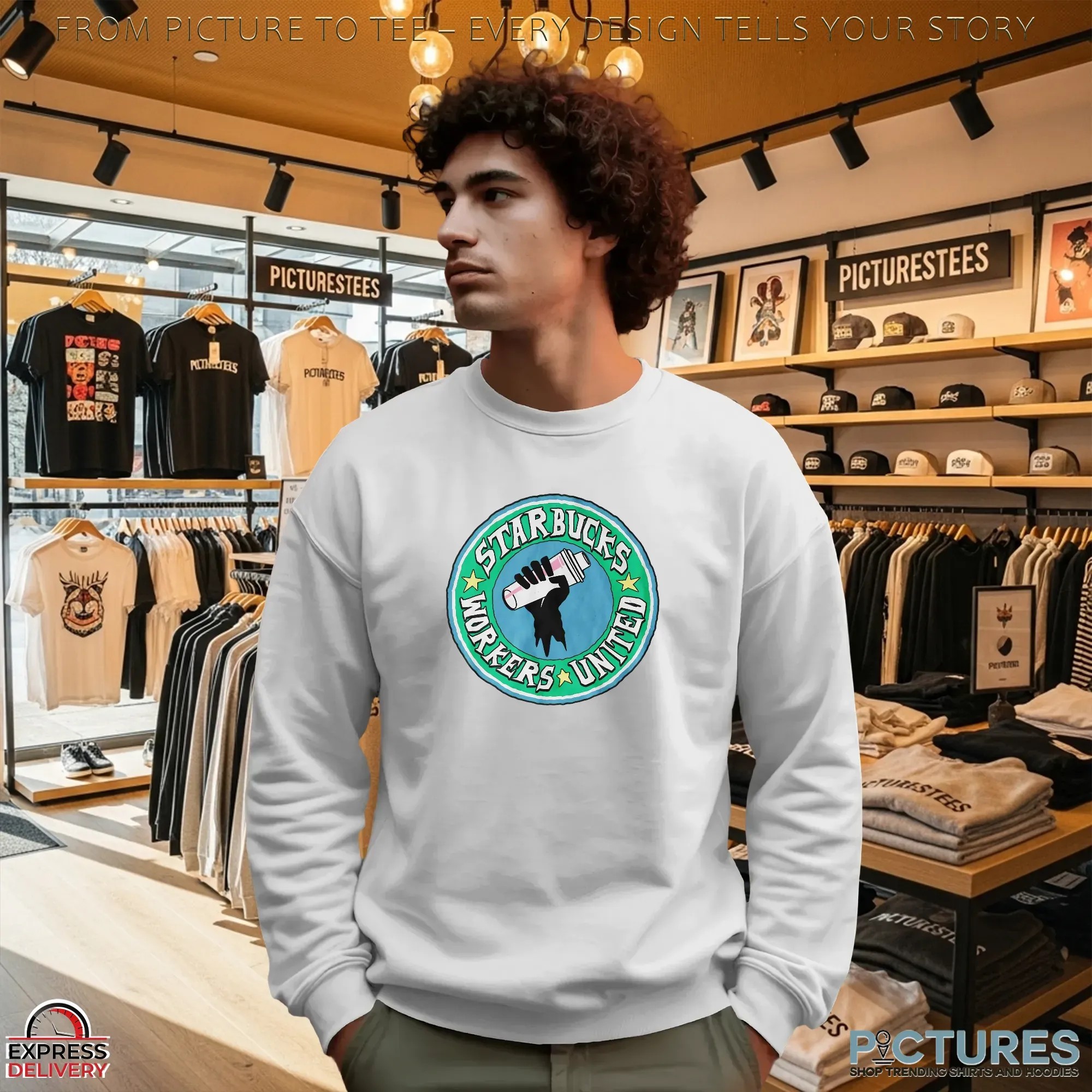 Never Cross A Picket Line Starbucks Workers United T Shirt