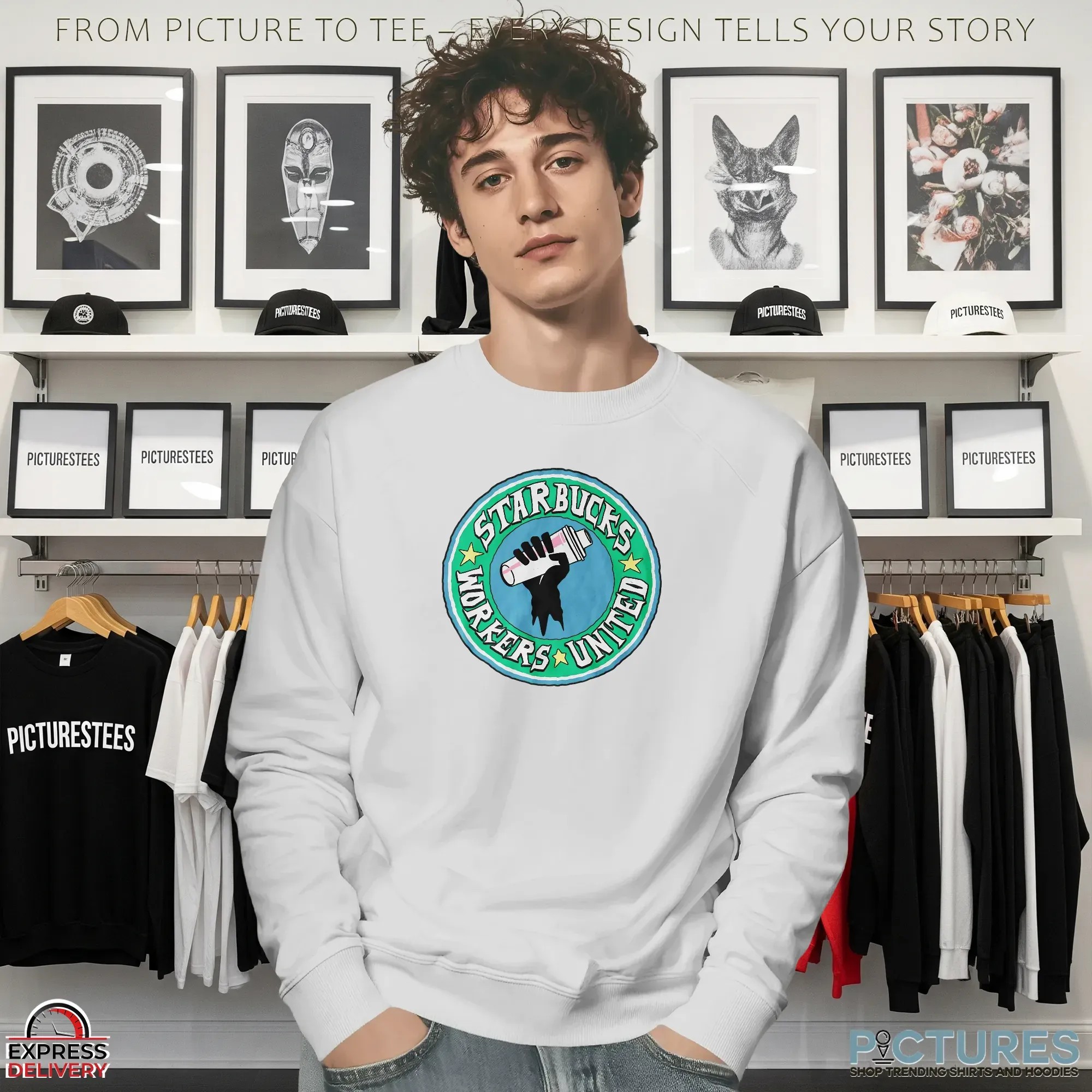 Never Cross A Picket Line Starbucks Workers United T Shirt