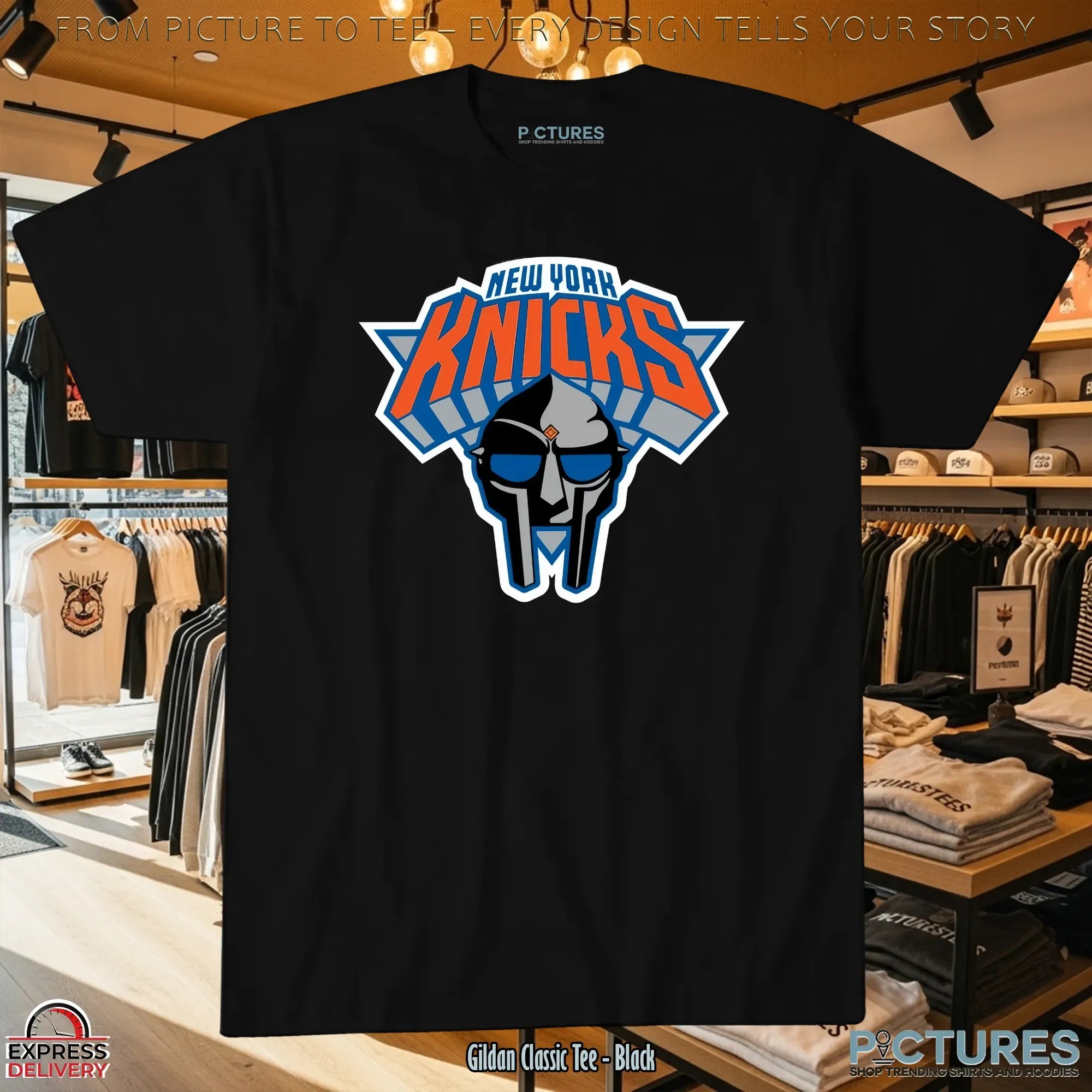 New Era Knicks Doomsday 2025 Parody Basketball Logo T Shirt