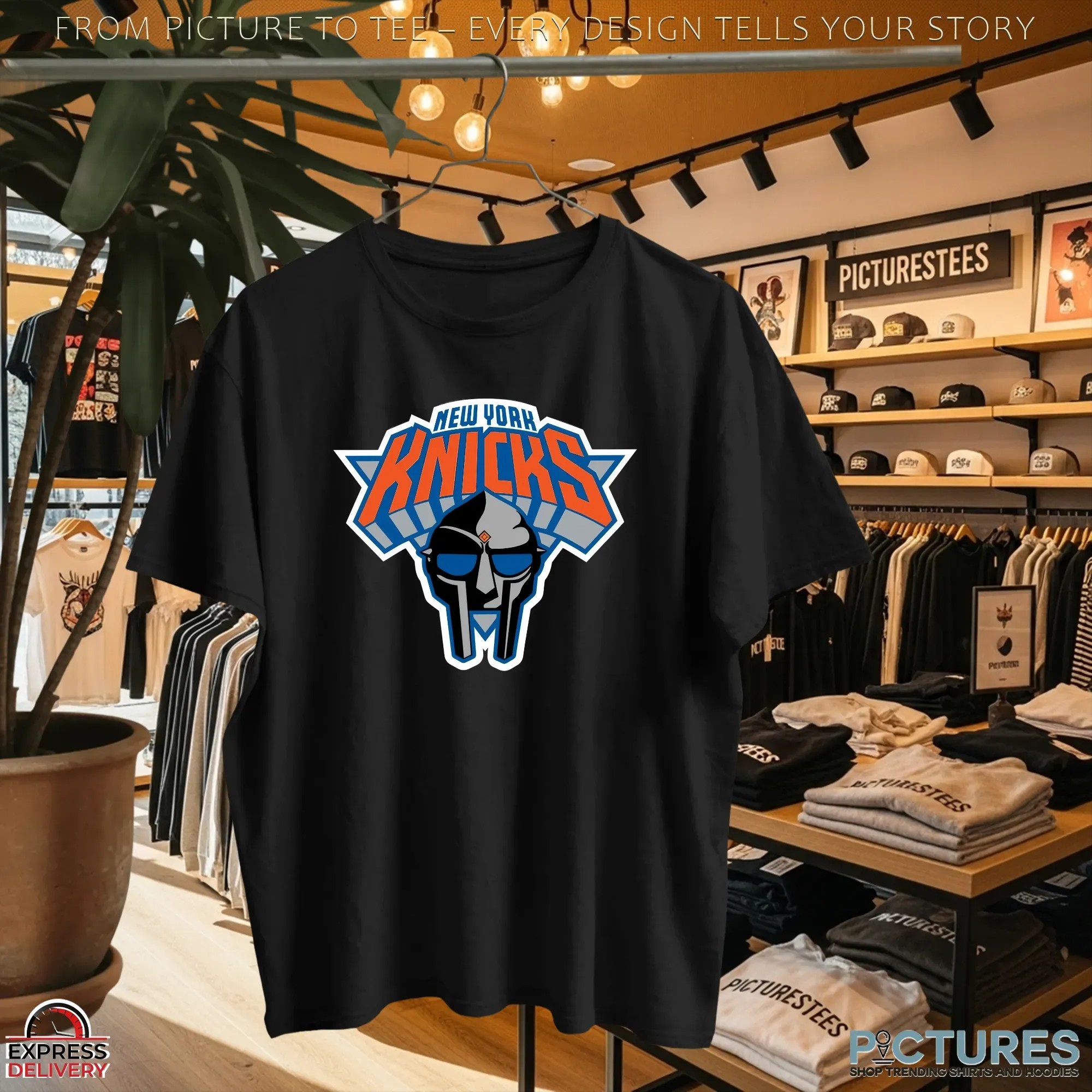 New Era Knicks Doomsday 2025 Parody Basketball Logo T Shirt