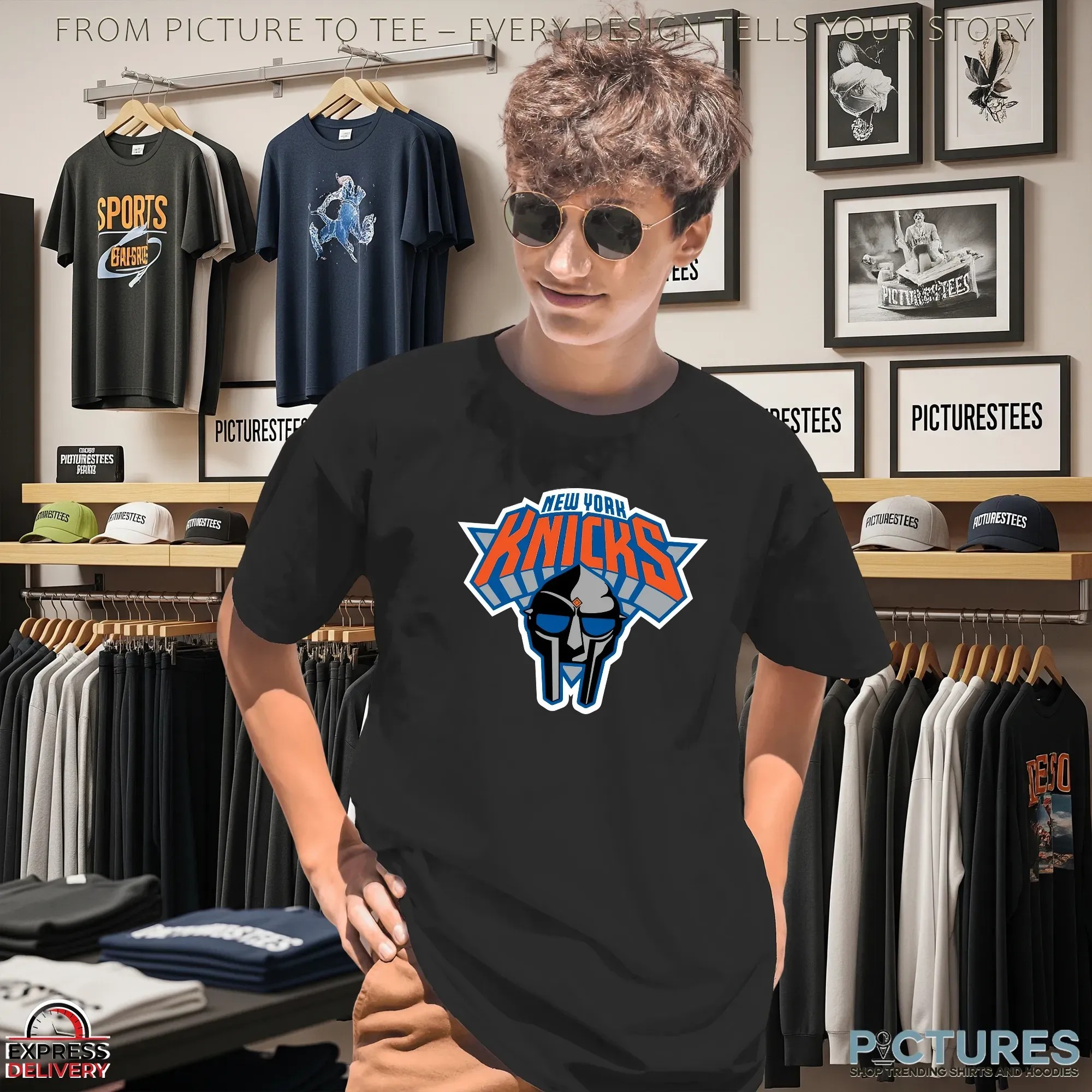 New Era Knicks Doomsday 2025 Parody Basketball Logo T Shirt