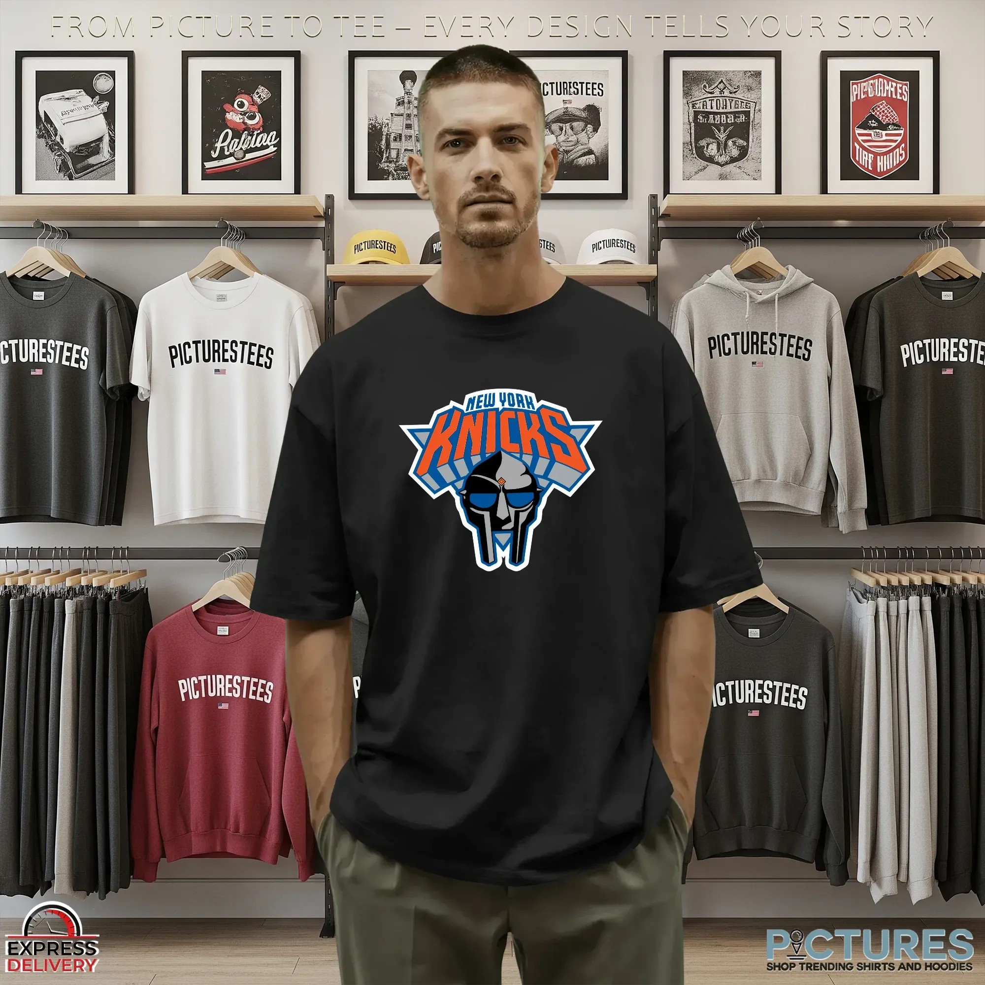 New Era Knicks Doomsday 2025 Parody Basketball Logo T Shirt