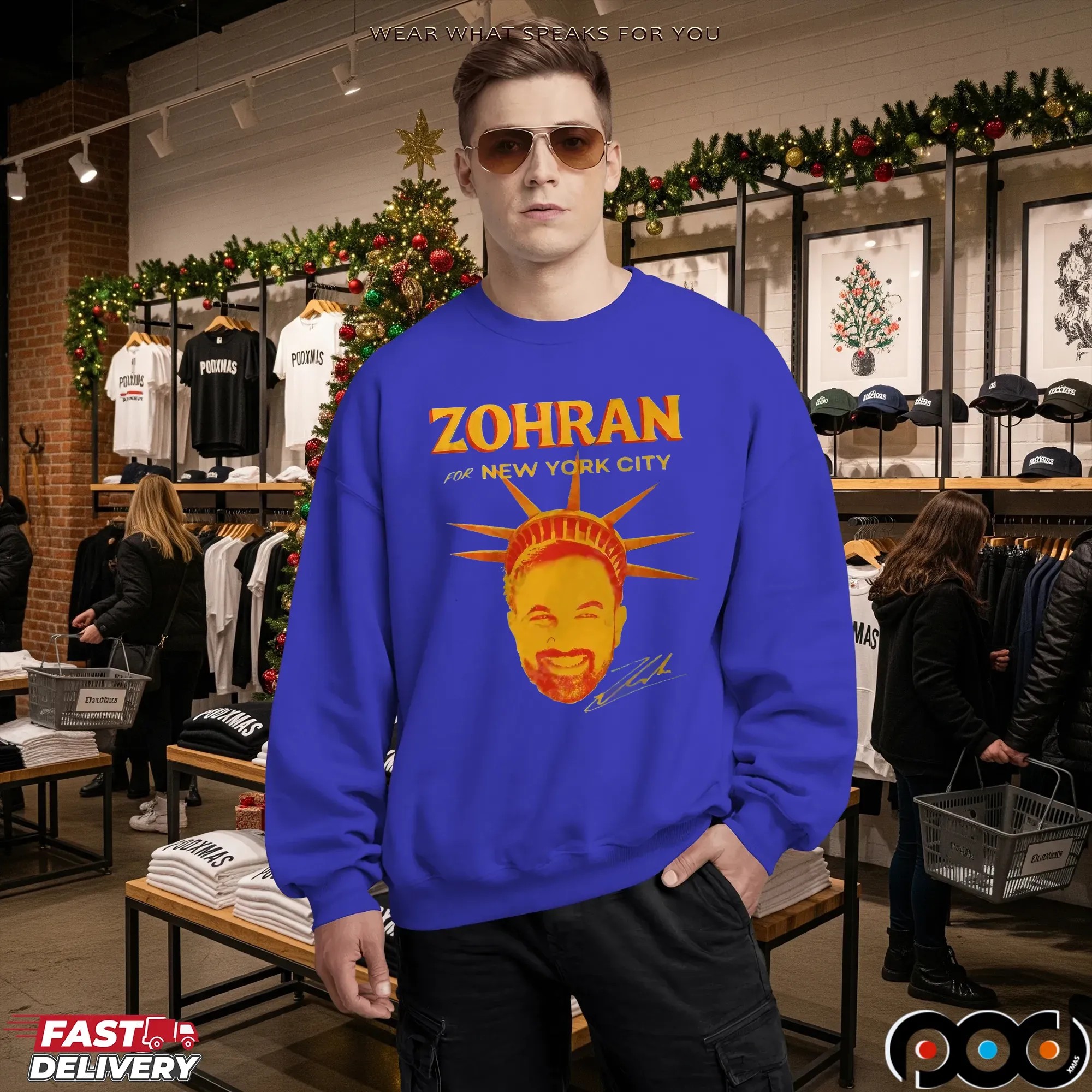 New York City Muslim Mayor Zohran Mamdani Face T Shirt