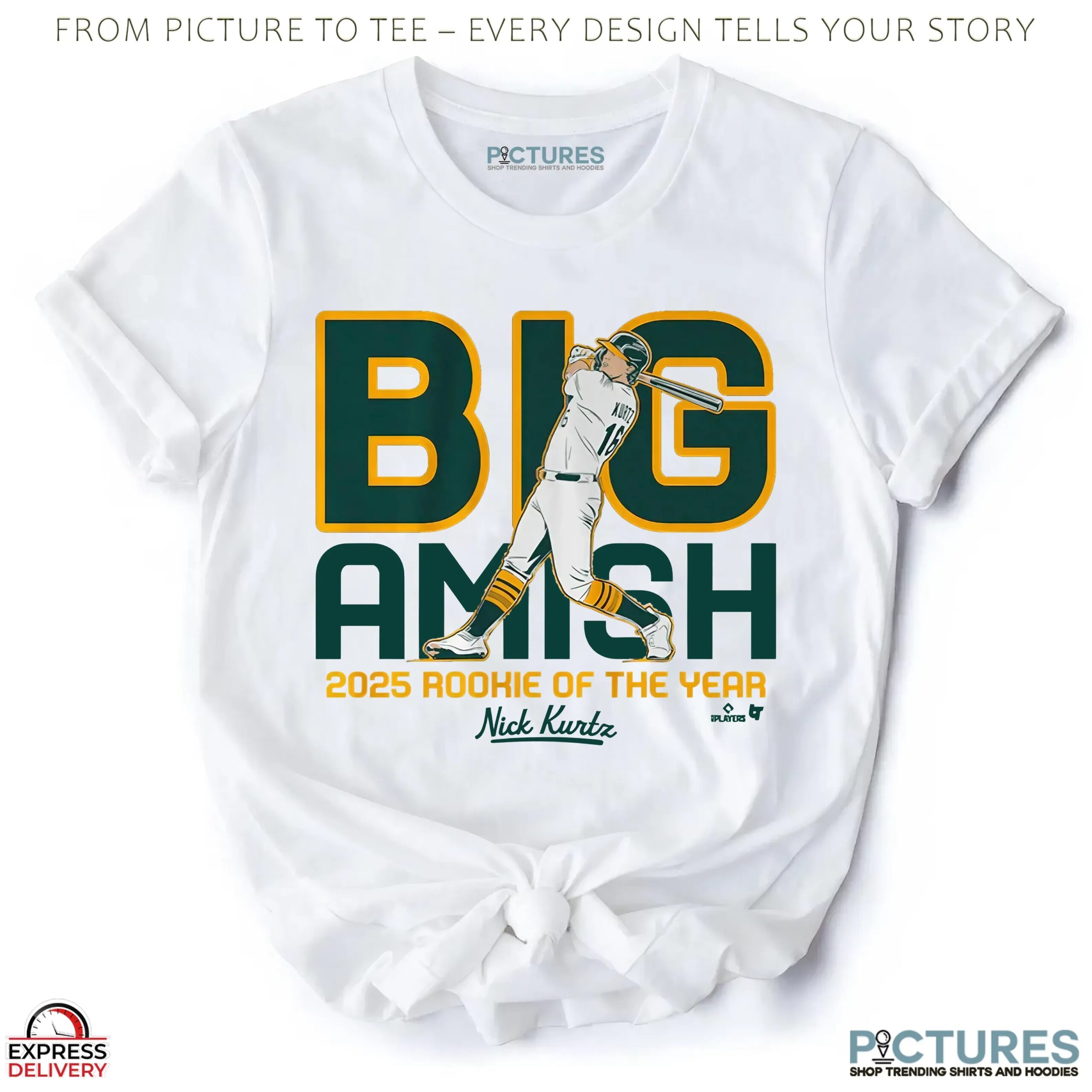 Nicholas Jeffrey Kurtz Big Amish 2025 Rookie Of The Year T Shirt Nicholas Jeffrey Kurtz Big Amish 2025 Rookie Of The Year T Shirt
