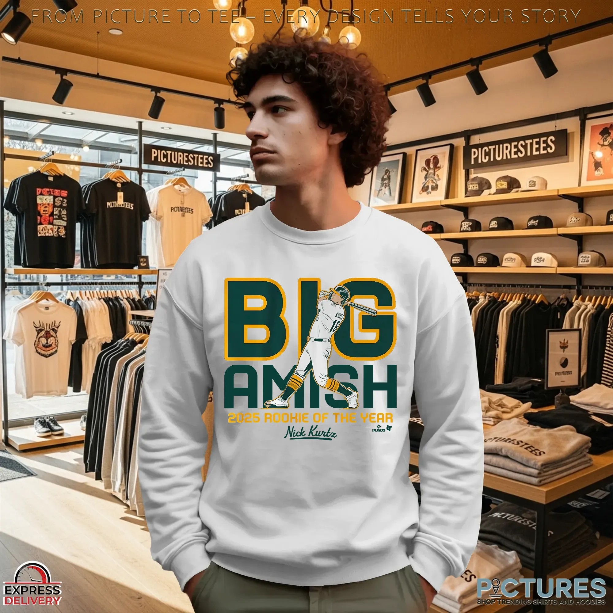 Nicholas Jeffrey Kurtz Big Amish 2025 Rookie Of The Year T Shirt Nicholas Jeffrey Kurtz Big Amish 2025 Rookie Of The Year T Shirt