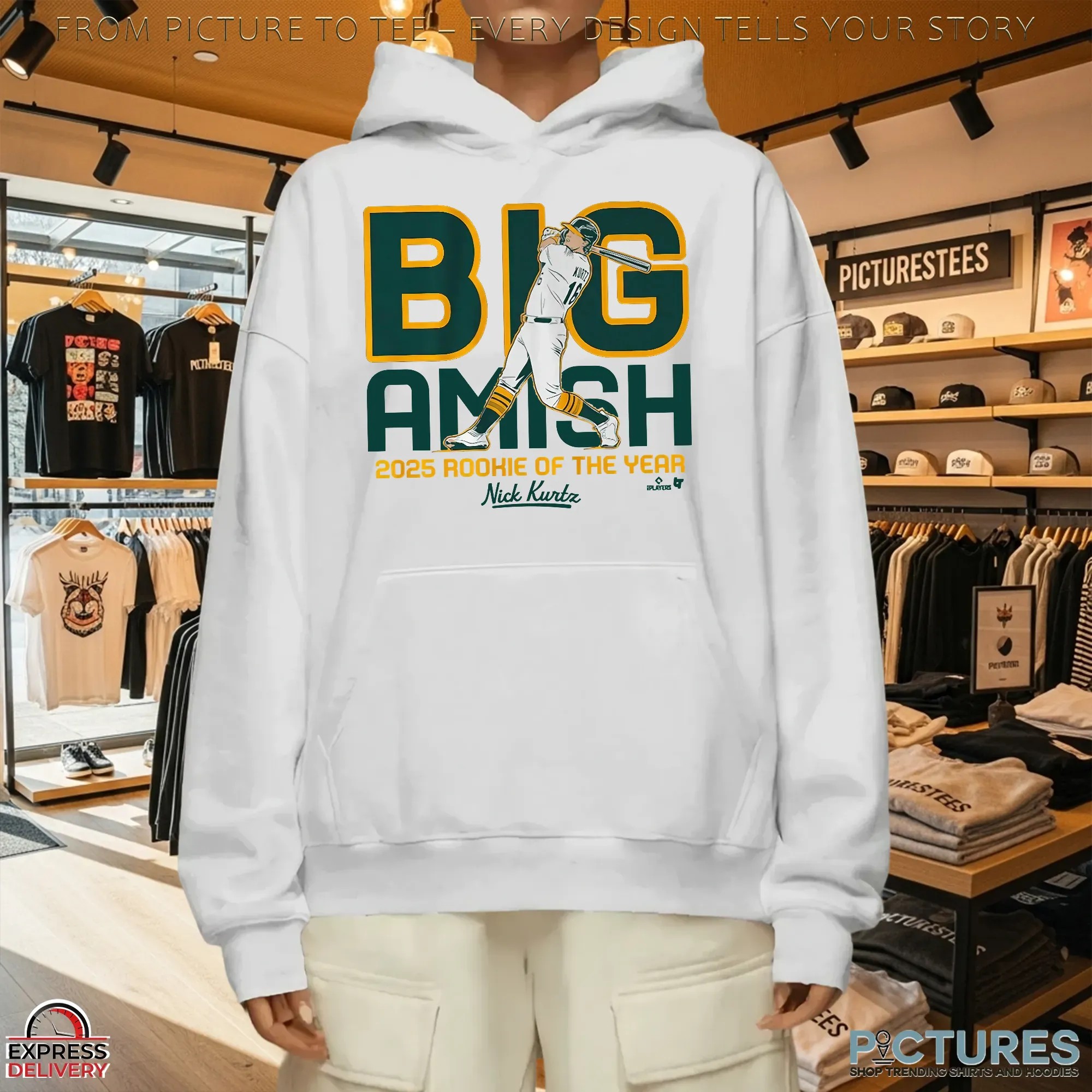 Nicholas Jeffrey Kurtz Big Amish 2025 Rookie Of The Year T Shirt Nicholas Jeffrey Kurtz Big Amish 2025 Rookie Of The Year T Shirt