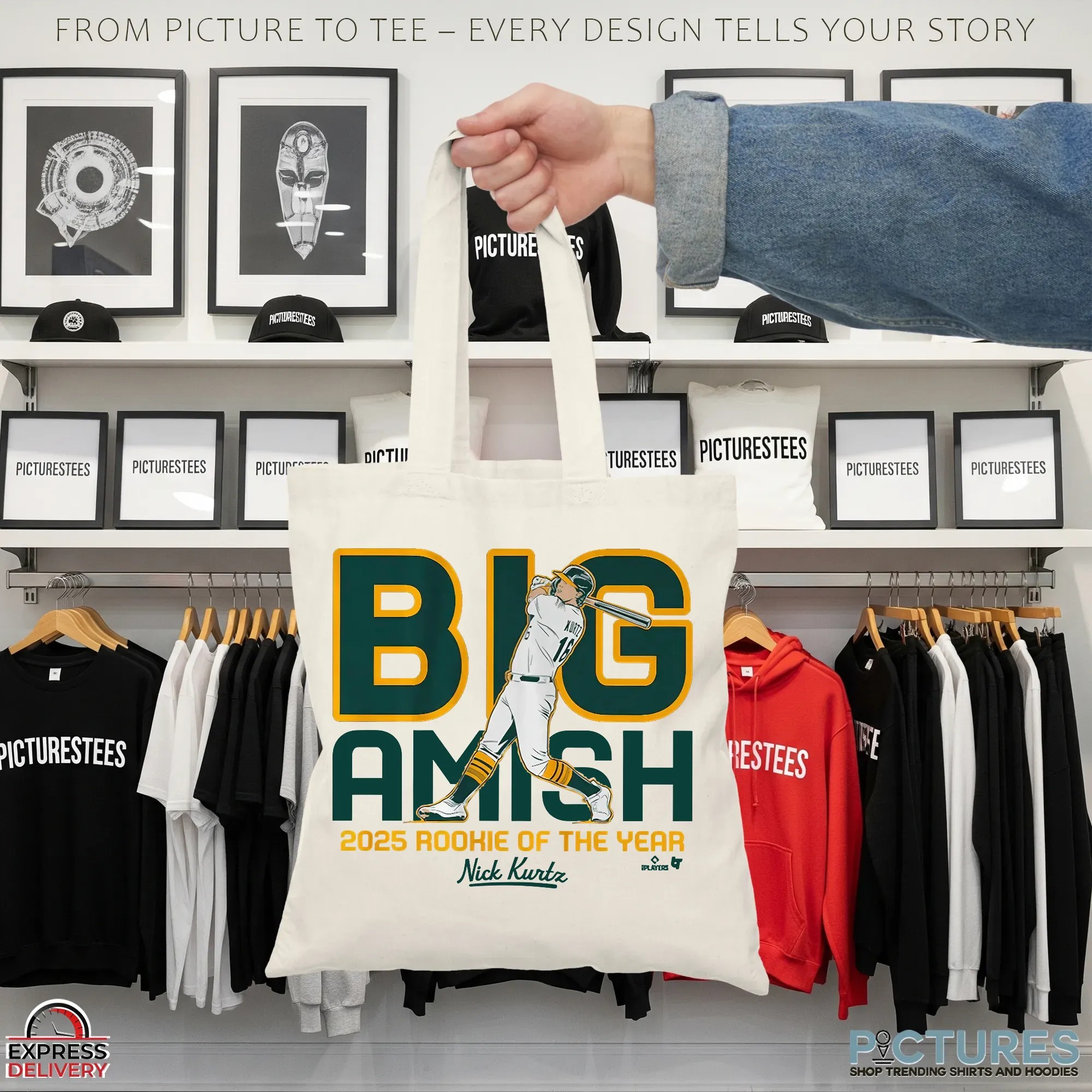 Nicholas Jeffrey Kurtz Big Amish 2025 Rookie Of The Year T Shirt Nicholas Jeffrey Kurtz Big Amish 2025 Rookie Of The Year T Shirt