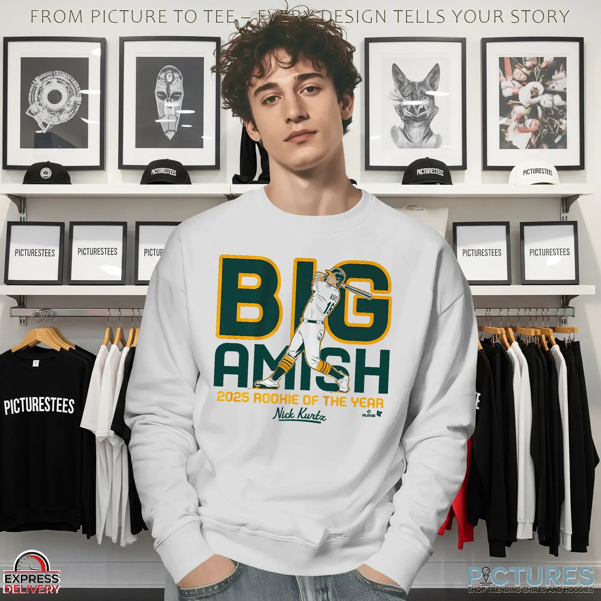 Nicholas Jeffrey Kurtz Big Amish 2025 Rookie Of The Year T Shirt Nicholas Jeffrey Kurtz Big Amish 2025 Rookie Of The Year T Shirt