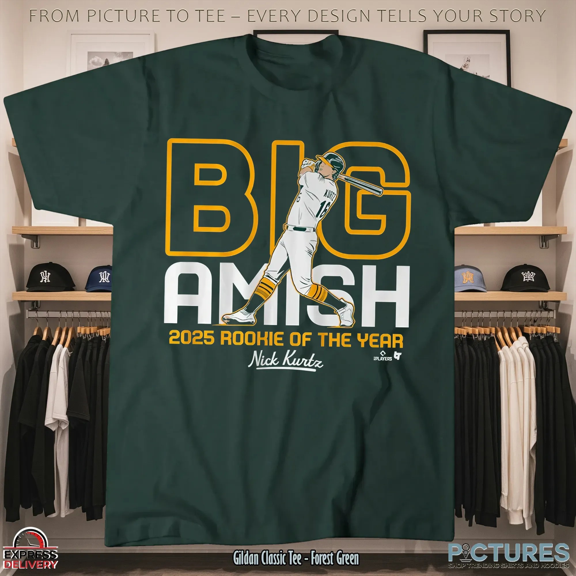 Nicholas Jeffrey Kurtz Big Amish 2025 Rookie Of The Year T Shirt Nicholas Jeffrey Kurtz Big Amish 2025 Rookie Of The Year T Shirt