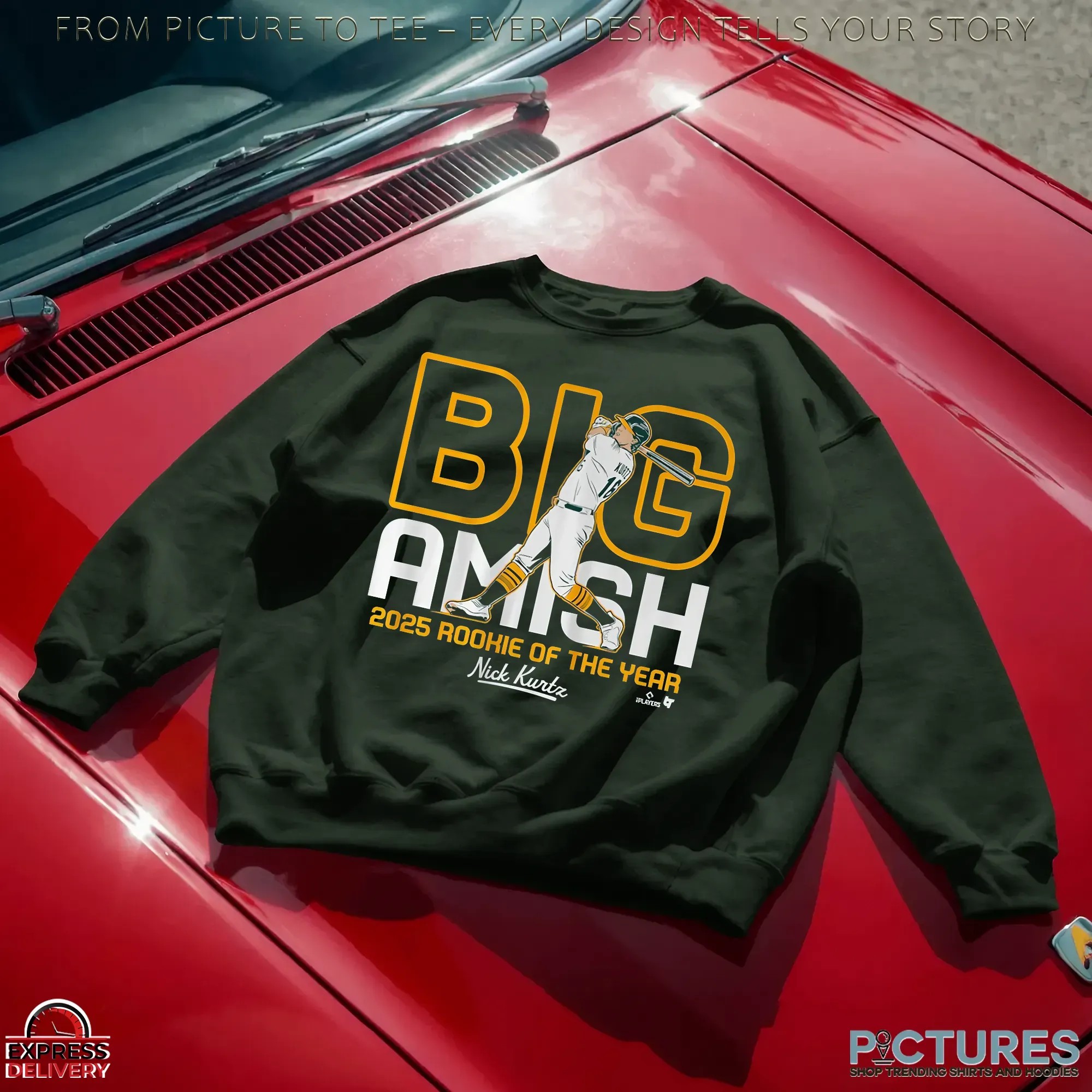Nicholas Jeffrey Kurtz Big Amish 2025 Rookie Of The Year T Shirt Nicholas Jeffrey Kurtz Big Amish 2025 Rookie Of The Year T Shirt