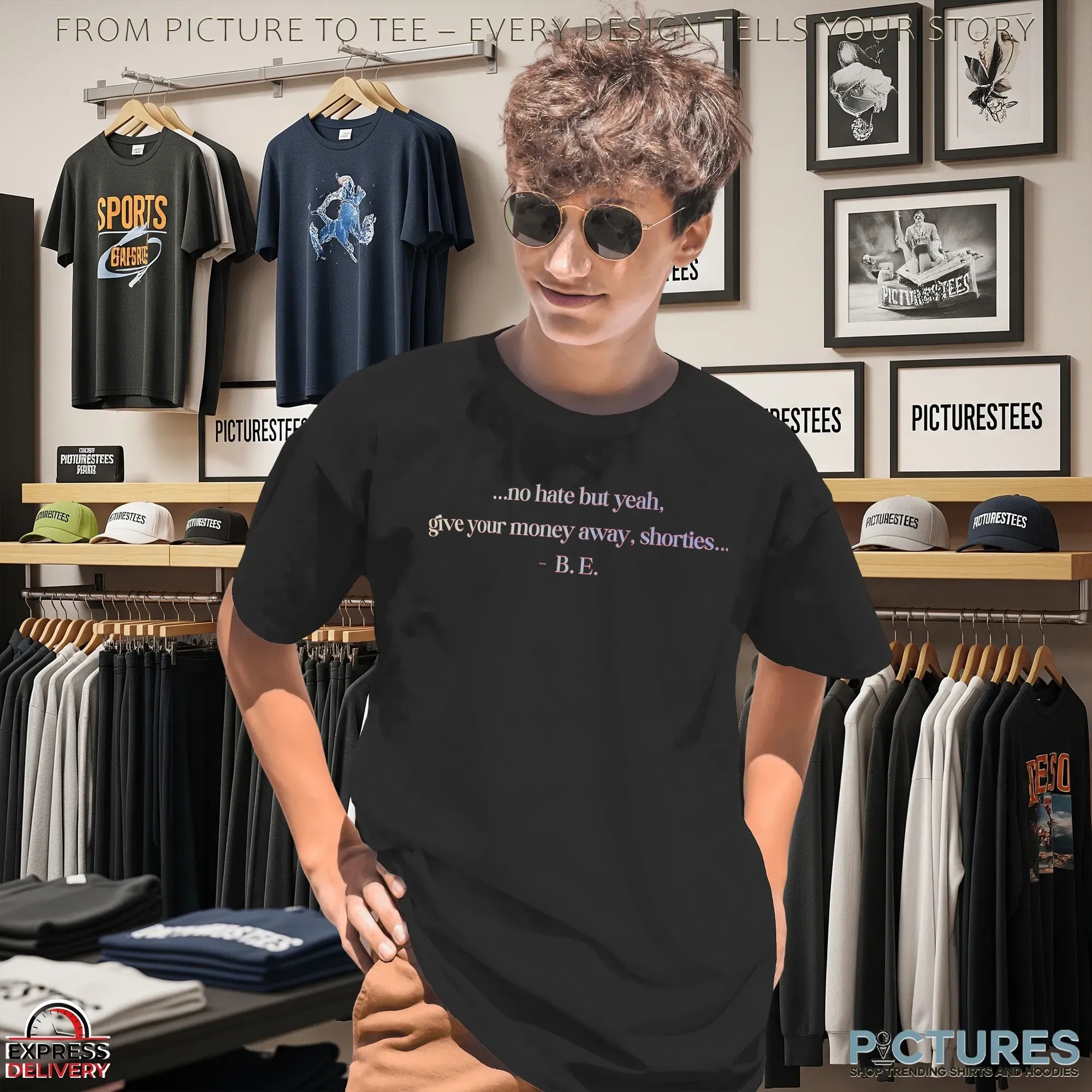 No Hate But Yeah Give Your Money Away Shorties Christmas Gift Sarcastic T Shirt No Hate But Yeah Give Your Money Away Shorties Christmas Gift Sarcastic T Shirt