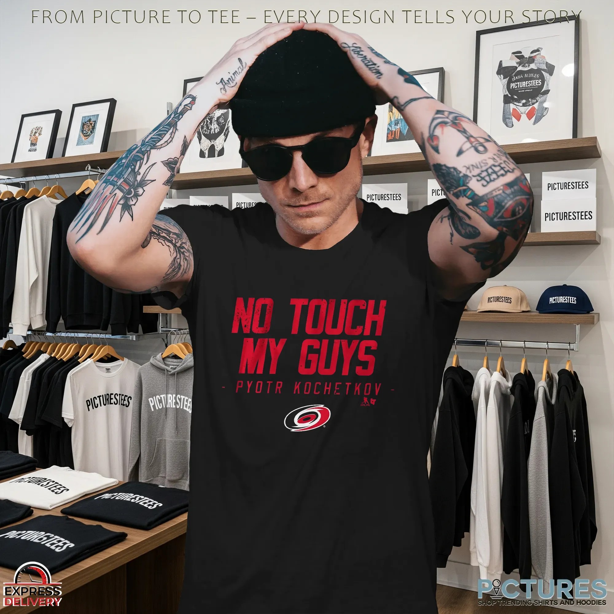 No Touch My Guys Pyotr Kochetkov Carolina Hurricanes Nhl Team T Shirt