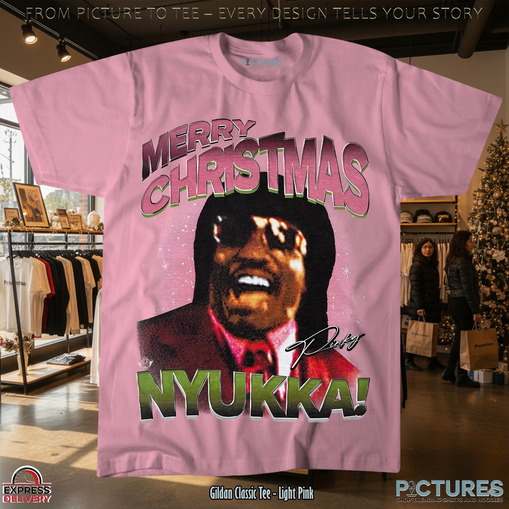 Nyukka Merry Christmas Signature T Shirt
