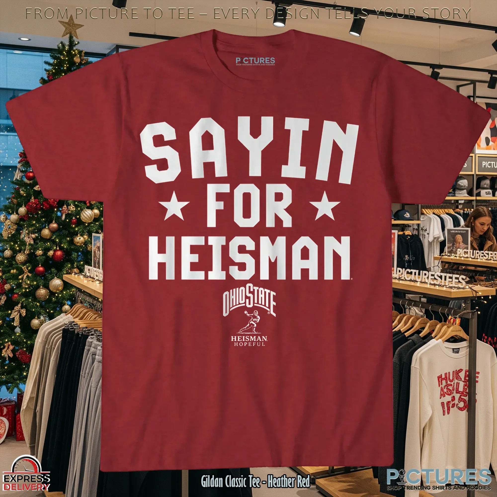 Ohio State Football Julian Sayin For HEISMAN Bold Text T Shirt