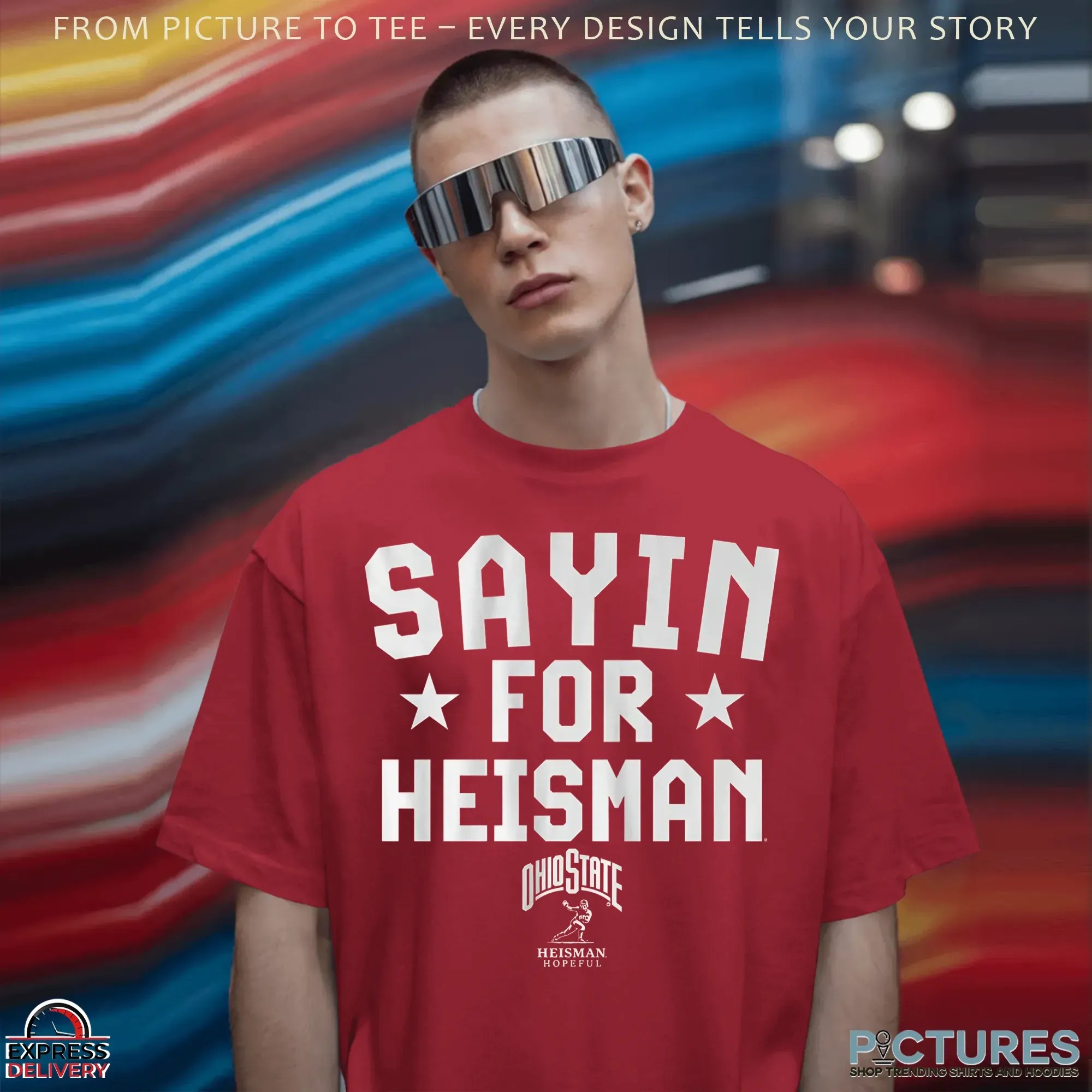 Ohio State Football Julian Sayin For HEISMAN Bold Text T Shirt