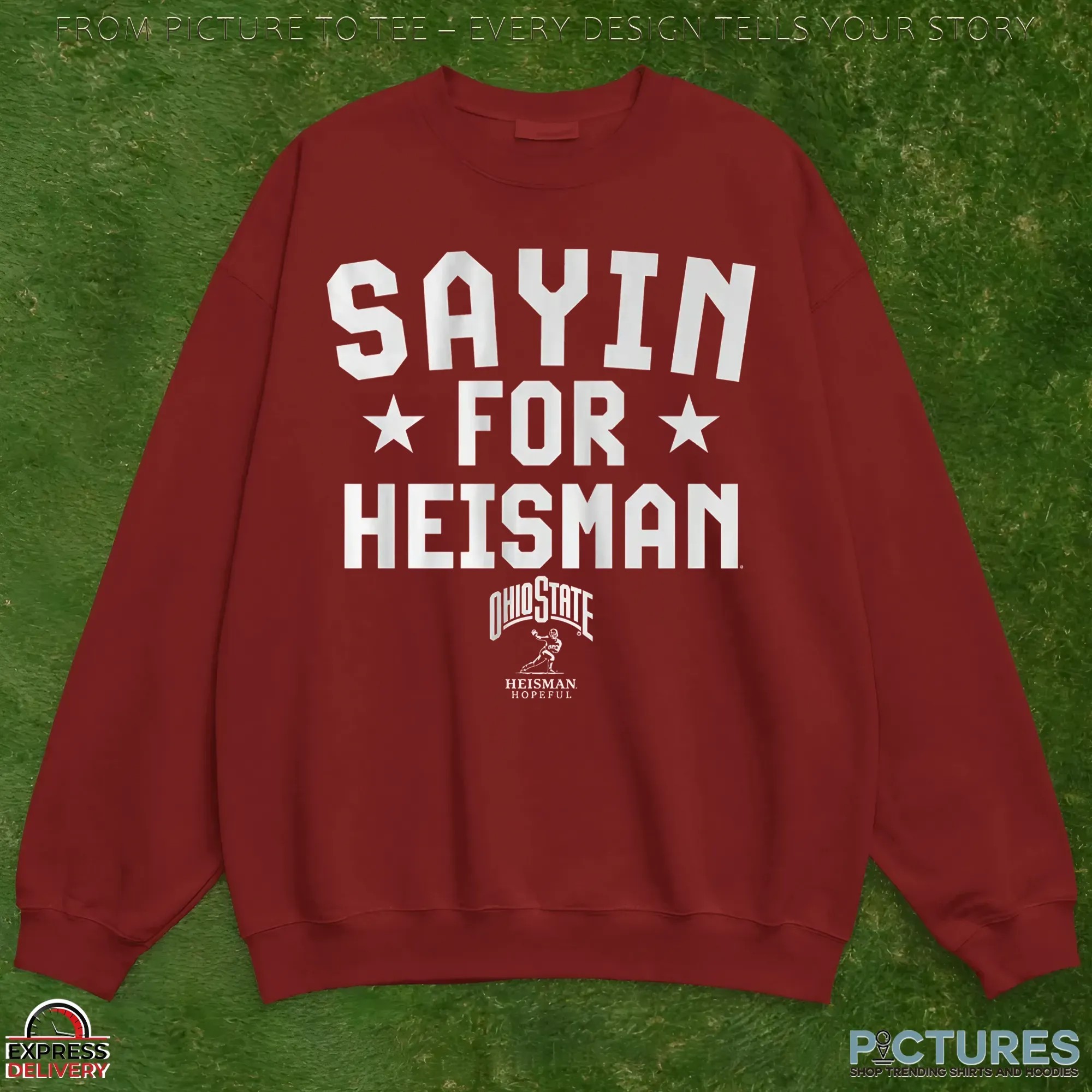 Ohio State Football Julian Sayin For HEISMAN Bold Text T Shirt